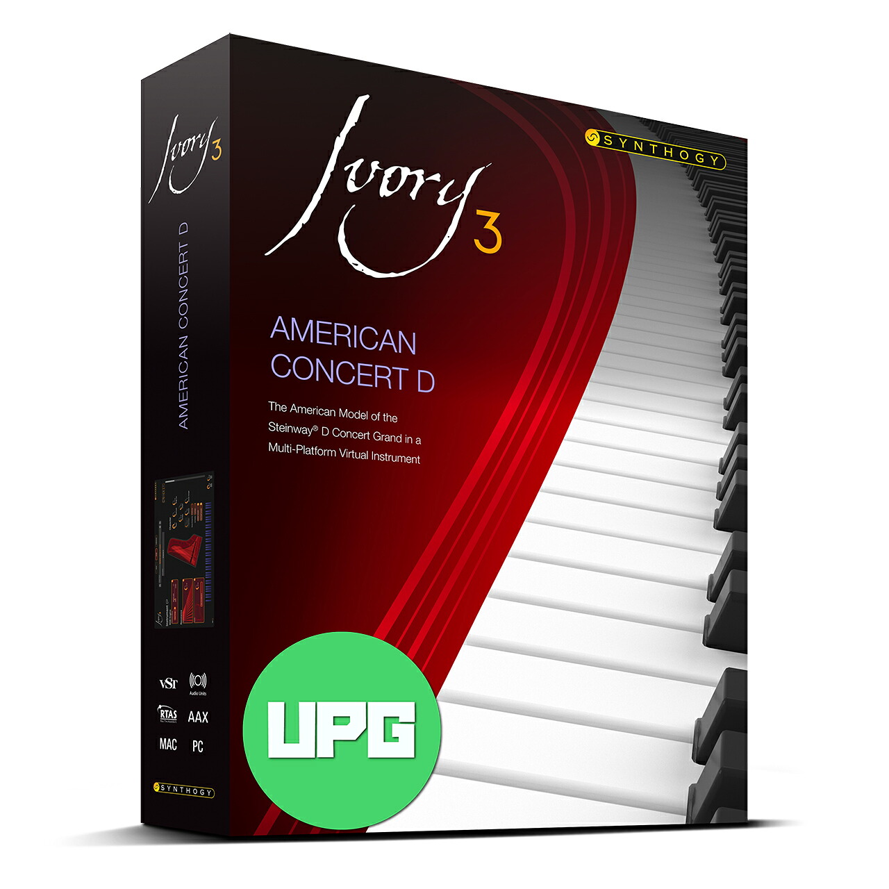 Synthogy シンソジー Ivory 3 American Concert D Upgrade from Ivory II American Concert D (Download) ピアノ 音源｜ワタナベ楽器　ＳＨＯＰ
