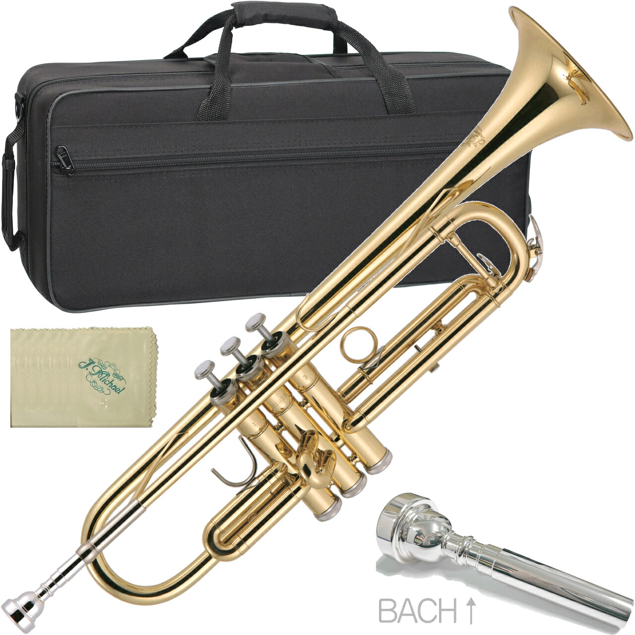 楽天市場】J Michael Jマイケル 3年保証 TR-200 トランペット ラッカー B♭ Trumpet gold サイレントブラスSB7J  セット 北海道 沖縄 離島不可 代引不可 同梱不可 : ワタナベ楽器 楽天ＳＨＯＰ