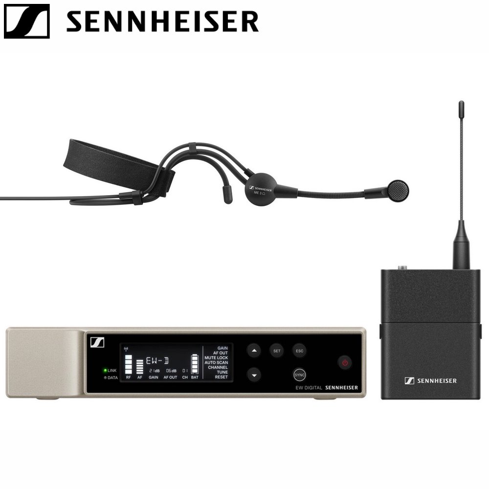 SENNHEISER ゼンハイザー EW-D ME3 SET (T12) ◆ ワイヤレスマイクシステム ヘッドセットマイクセット ME 3付属【EWD ME3 SET】【4月11日時点、在庫あり 】
