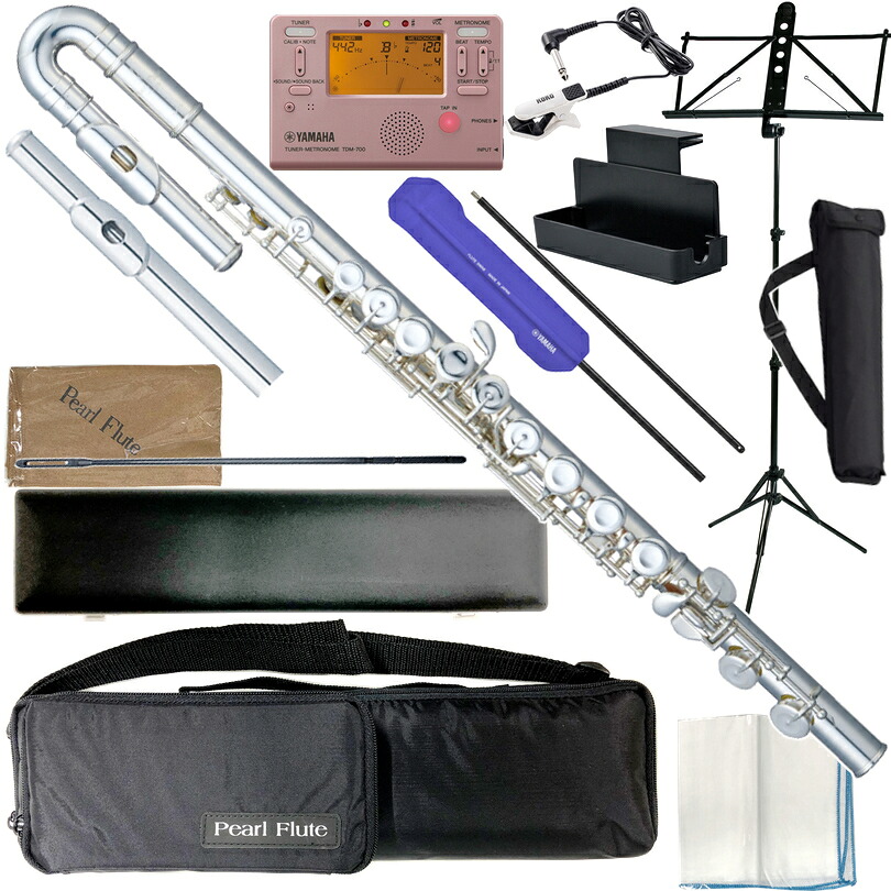 Pearl Flute パールフルート PF-505EUS U字 フルート ストレート頭部管付き Eメカニズム 銀メッキ PF505EUS セットD　以下対応不可 北海道 沖縄 離島｜ワタナベ楽器　ＳＨＯＰ