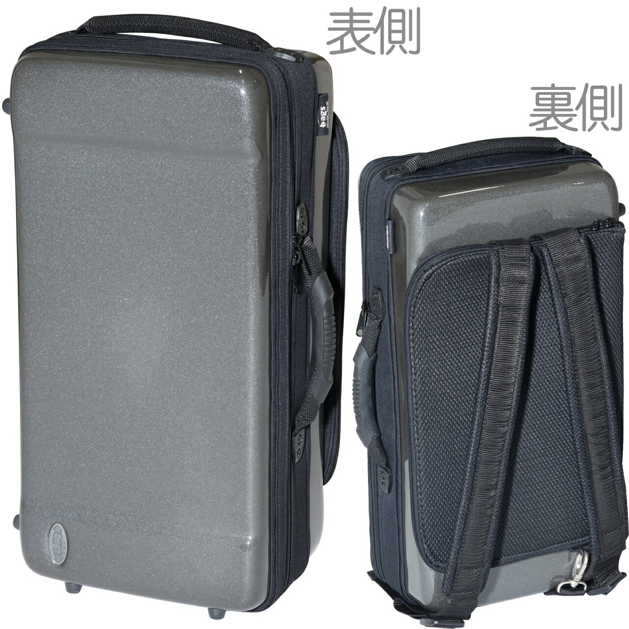 bags バッグス EC2TRM M-GREY トランペット ケース 2本用 メタリック グレー ハードケース ダブルケース Trumpet case　北海道 沖縄 離島 代引き 同梱不可 46,860円