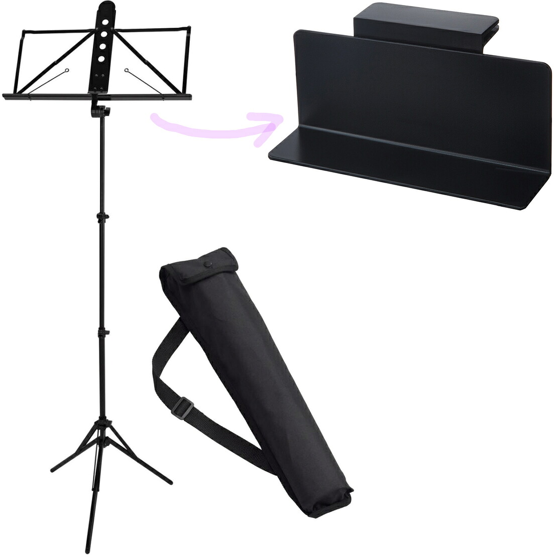 YAMAHA ヤマハ MS-260AL アルミ譜面台 MS-RK2 譜面台ラック セット 軽量 ケース付き ミュージックスタンド music stands　北海道 沖縄 離島不可