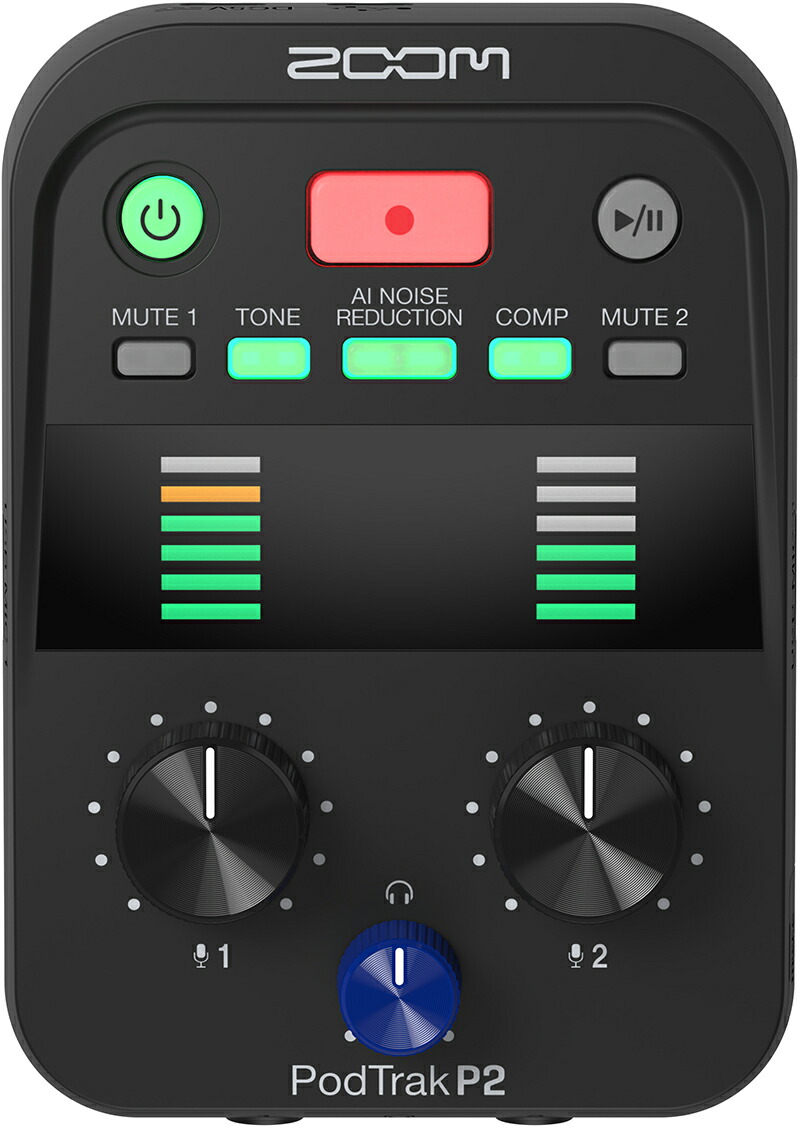 楽天市場】ZOOM PodTrak P2 : MUSICLAND KEY -楽器-