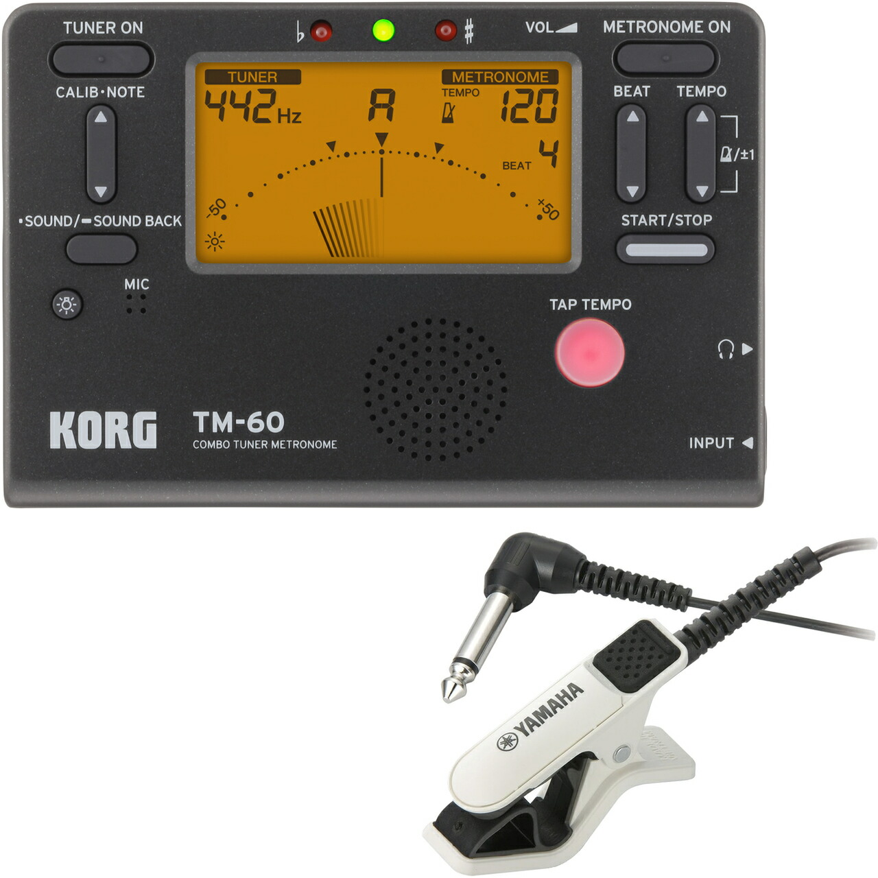 CORG TM-50 チューナー　ブラック アクセサリー KORG チューナーメトロノーム TM50