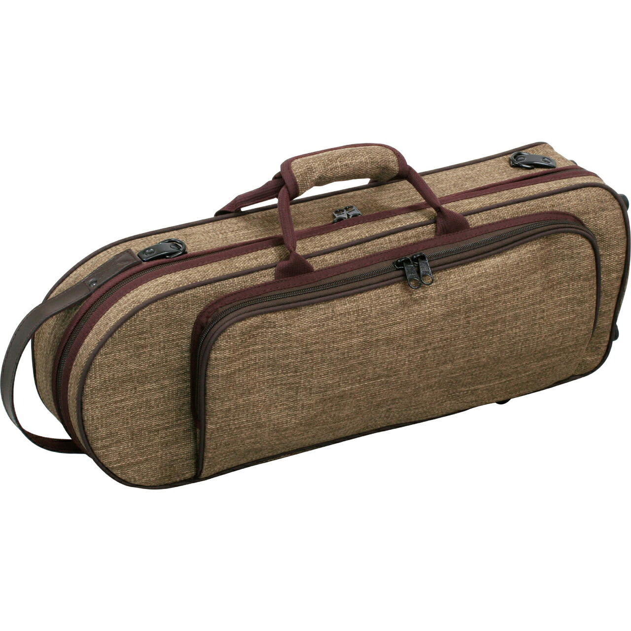 Kikutani キクタニ TR-Tweed BRO トランペット ケース B♭ C管 ロータリー コルネット リュック ブラウン ツイード　以下対応不可 北海道 沖縄 離島 代引き 同梱