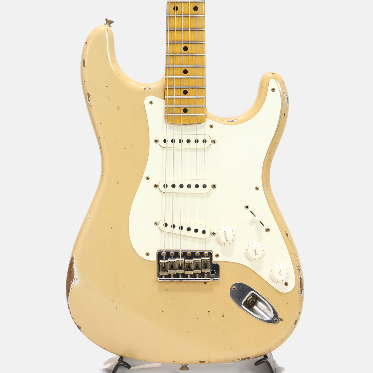 Fender Custom Shop MBS 1955 Stratocaster Relic Aged Desert Sand by Todd Krause トッド・クラウス ストラト【 夏特価 】｜ワタナベ楽器　ＳＨＯＰ 607,200円