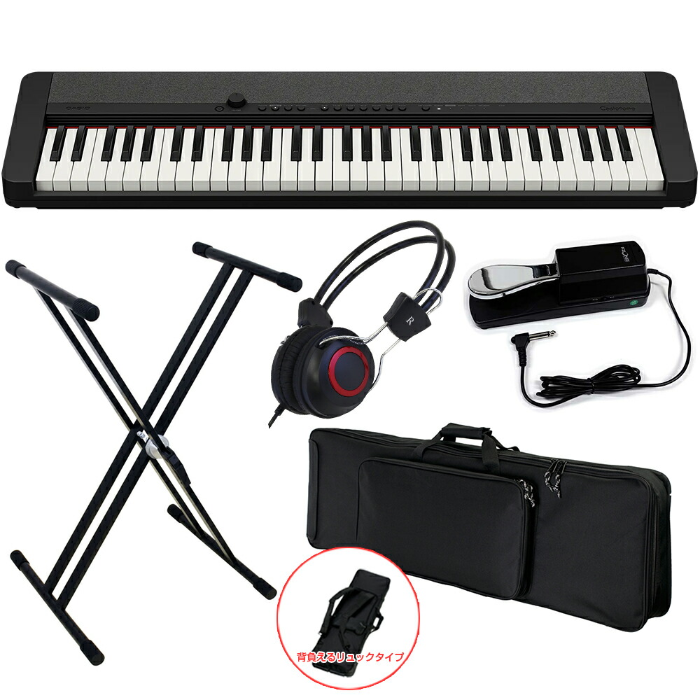 楽天市場】CASIO カシオ CT-S1 WE ライブセット ポータブルキーボード