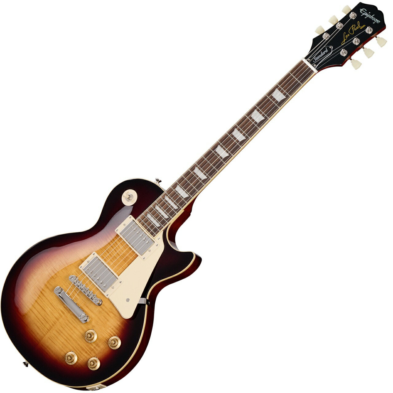 Epiphone エピフォン Les Paul レスポール　スタンド付き！ Epiphone Les Paul Standard 50s Figured Top Bourbon Burst