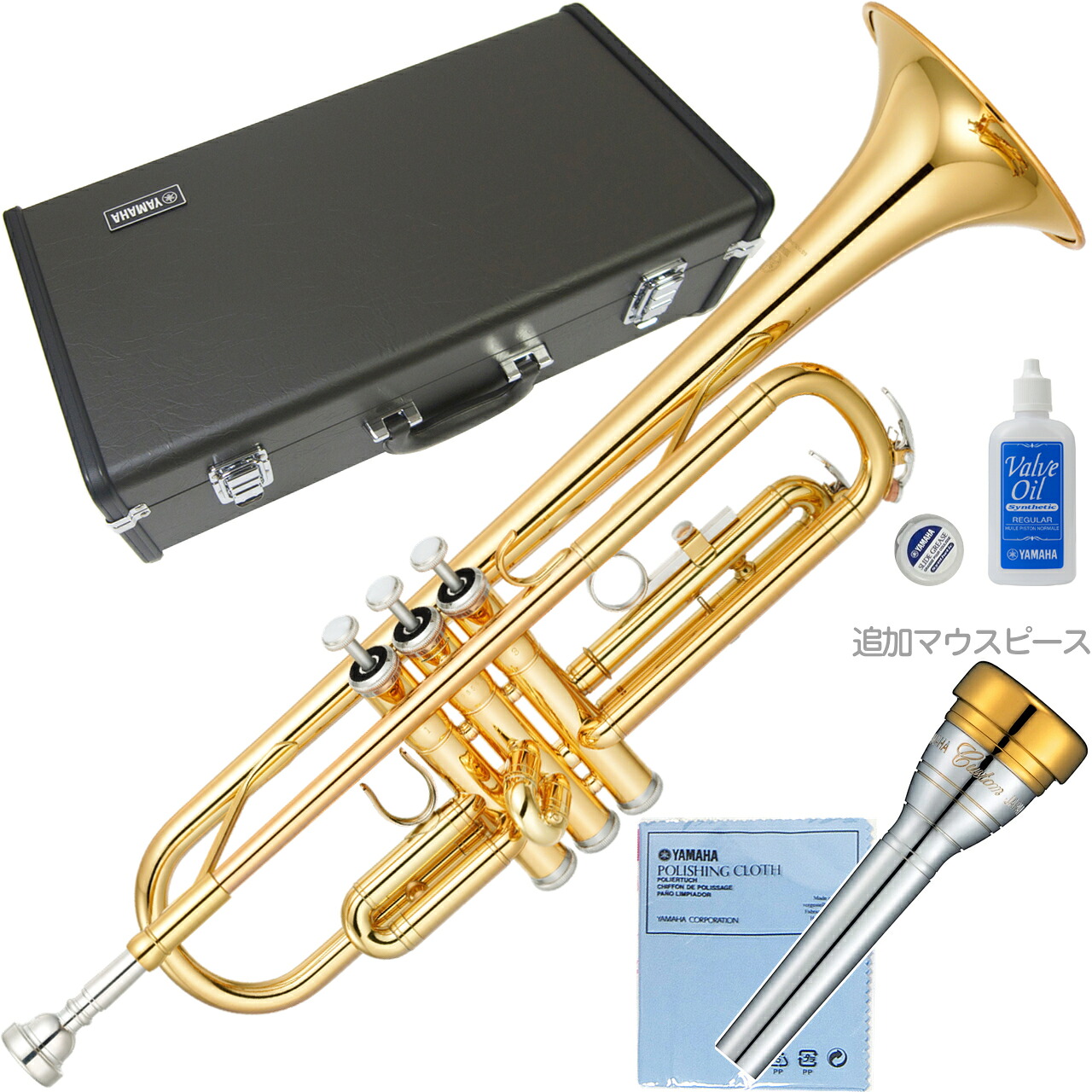 YAMAHA ヤマハ YTR-2330 トランペット ラッカー ゴールド 管楽器 B♭ Trumpets セットU　以下は対応不可 北海道 沖縄 離島 代引き
