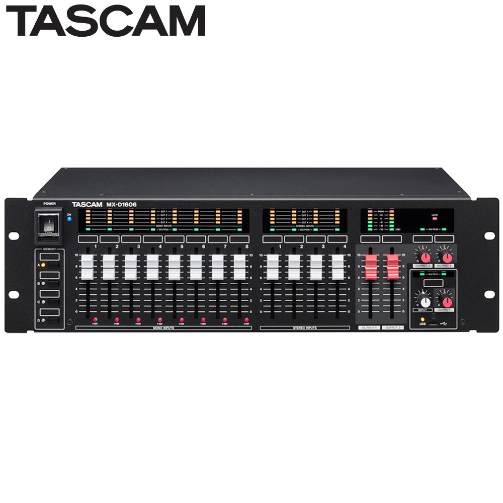 TASCAM タスカム MX-D1606 ◆ 設備用ラックマウントデジタルミキサー【4月3日時点、在庫あり 代金引換 不可 】