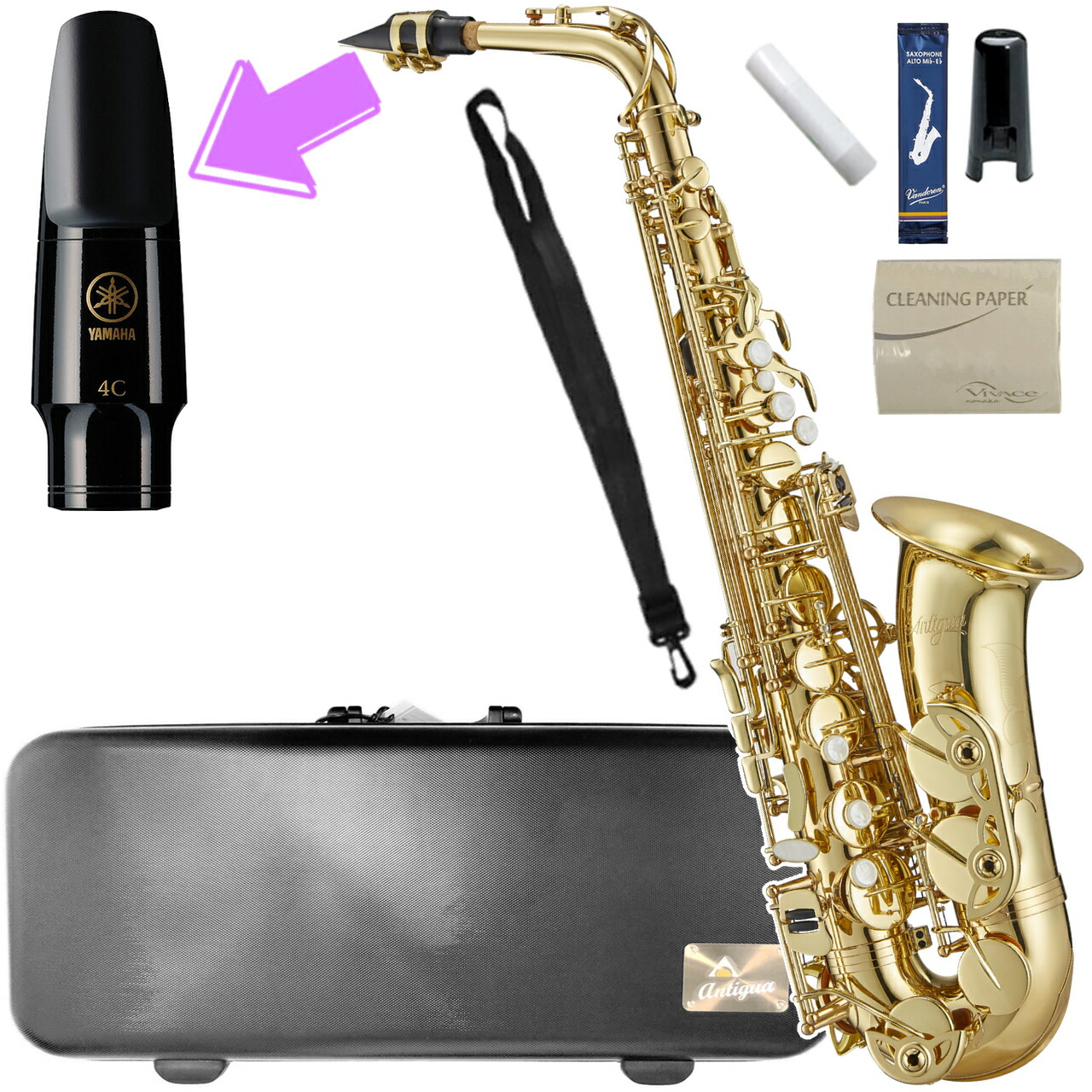 【美品】Antigua アルトサックス 3108 アンティグア 管楽器 SAX Antigua アルトサックス アンティグア スタンダード GL AS3108