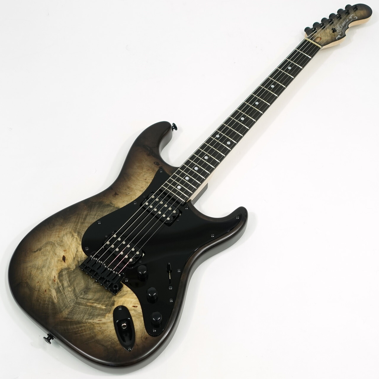 momose モモセ MC1-HH BEB Buckeye Burl / R Black-Burst-MAT 国産 現地選定木材 オーダー・ギター 20367【 春特価 】