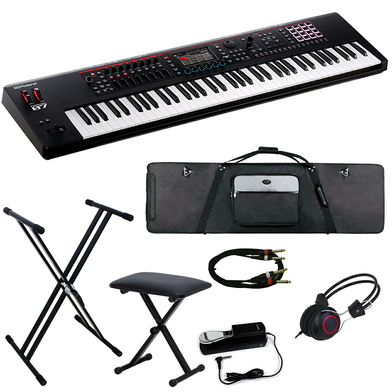 Roland JUNO-D7 セット Roland JUNO-D7 + 両肩に背負えるソフトケース セット