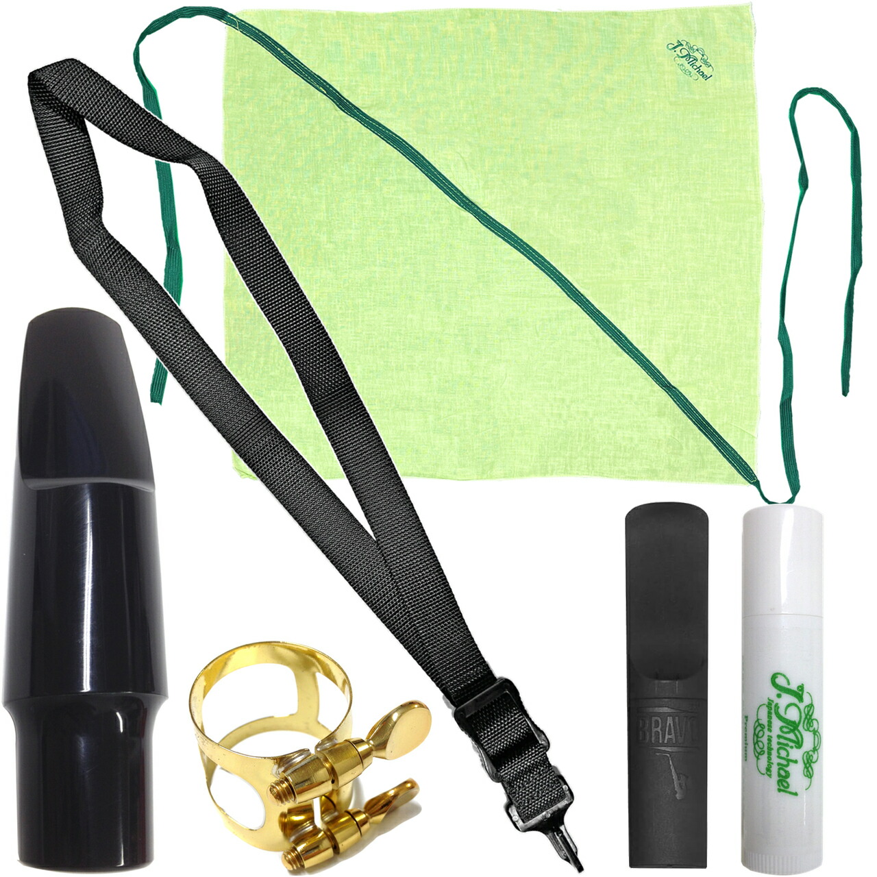アルトサックス マウスピース リガチャー 樹脂リード ストラップ セット alto saxophone mouthpieces Ligature　北海道 沖縄 離島 同梱不可