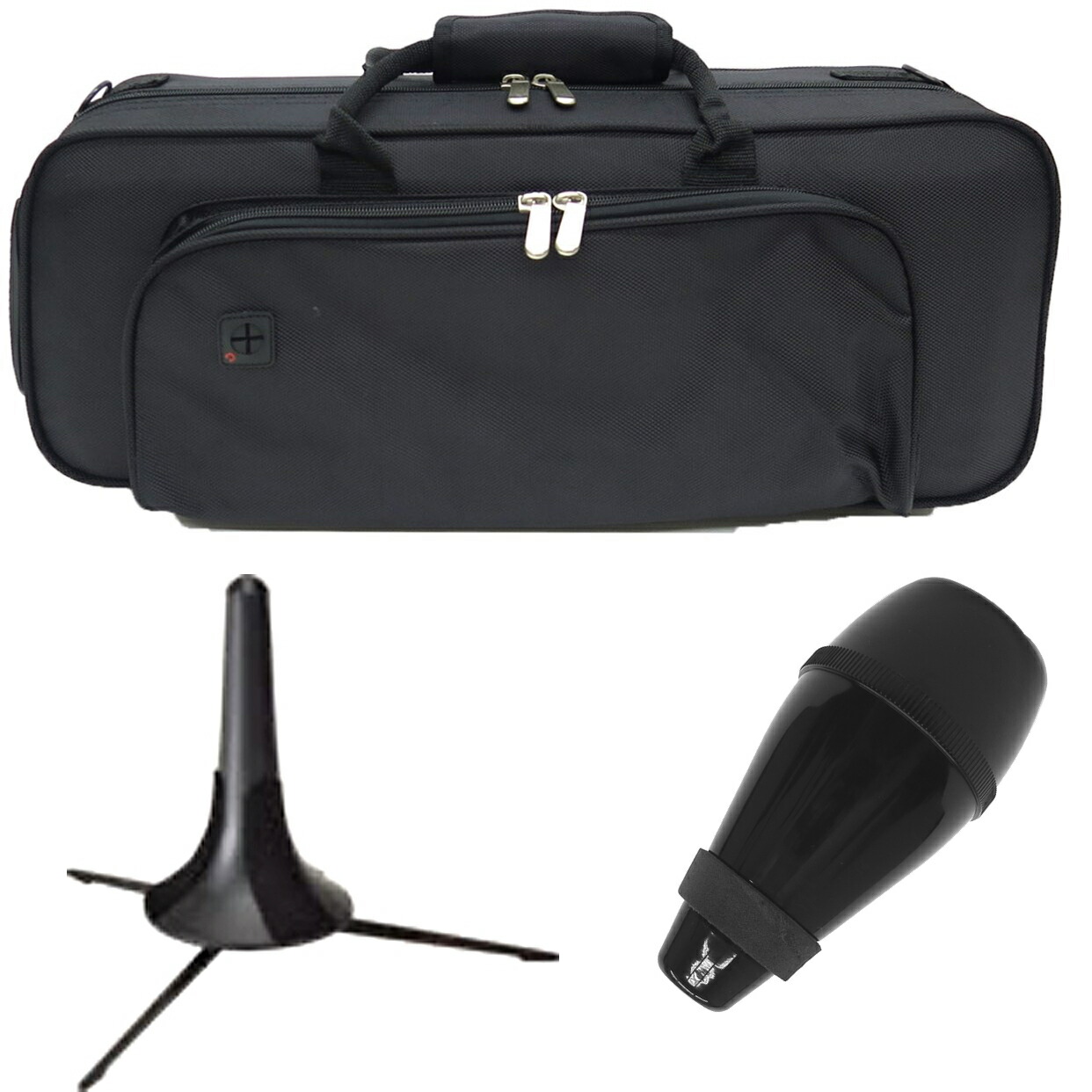 YAMAHA トランペットケースブラック(リュックタイプ) YAMAHA ヤマハ TRC-801E トランペット ダブルケース ブラック