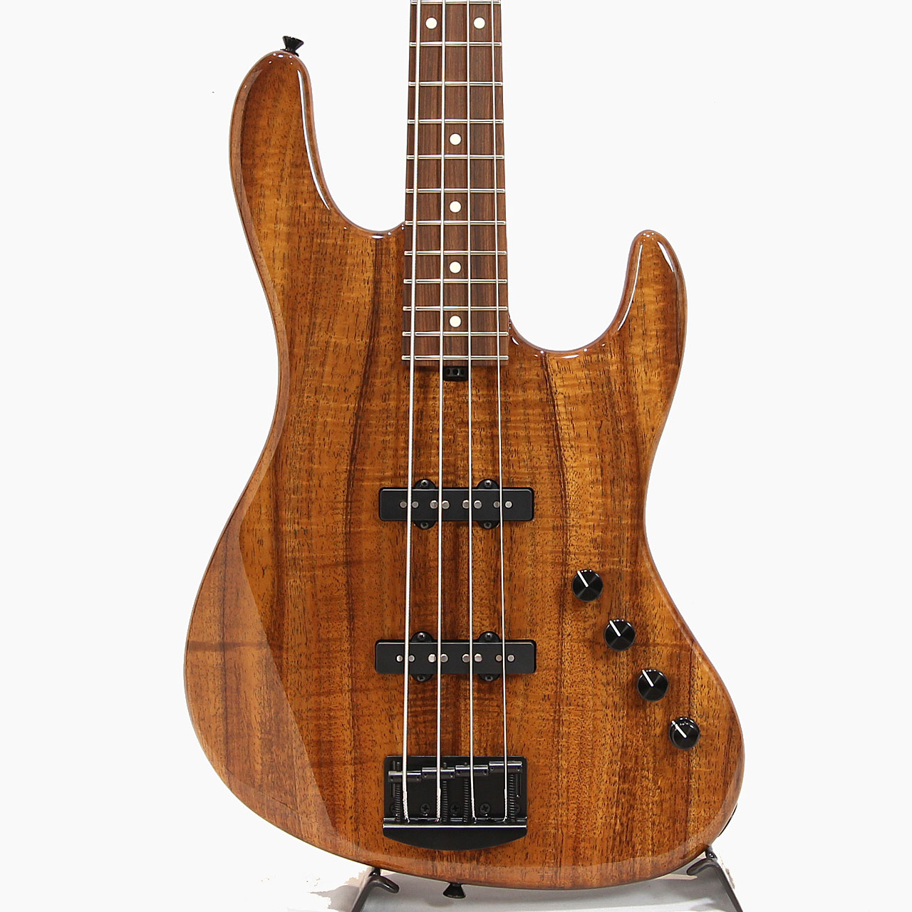 Kikuchi Guitars Custom 4st J Bass Flame Koa Top Natural 国産 エレキベース フレイムコア 菊池嘉幸｜ワタナベ楽器　ＳＨＯＰ 376,200円