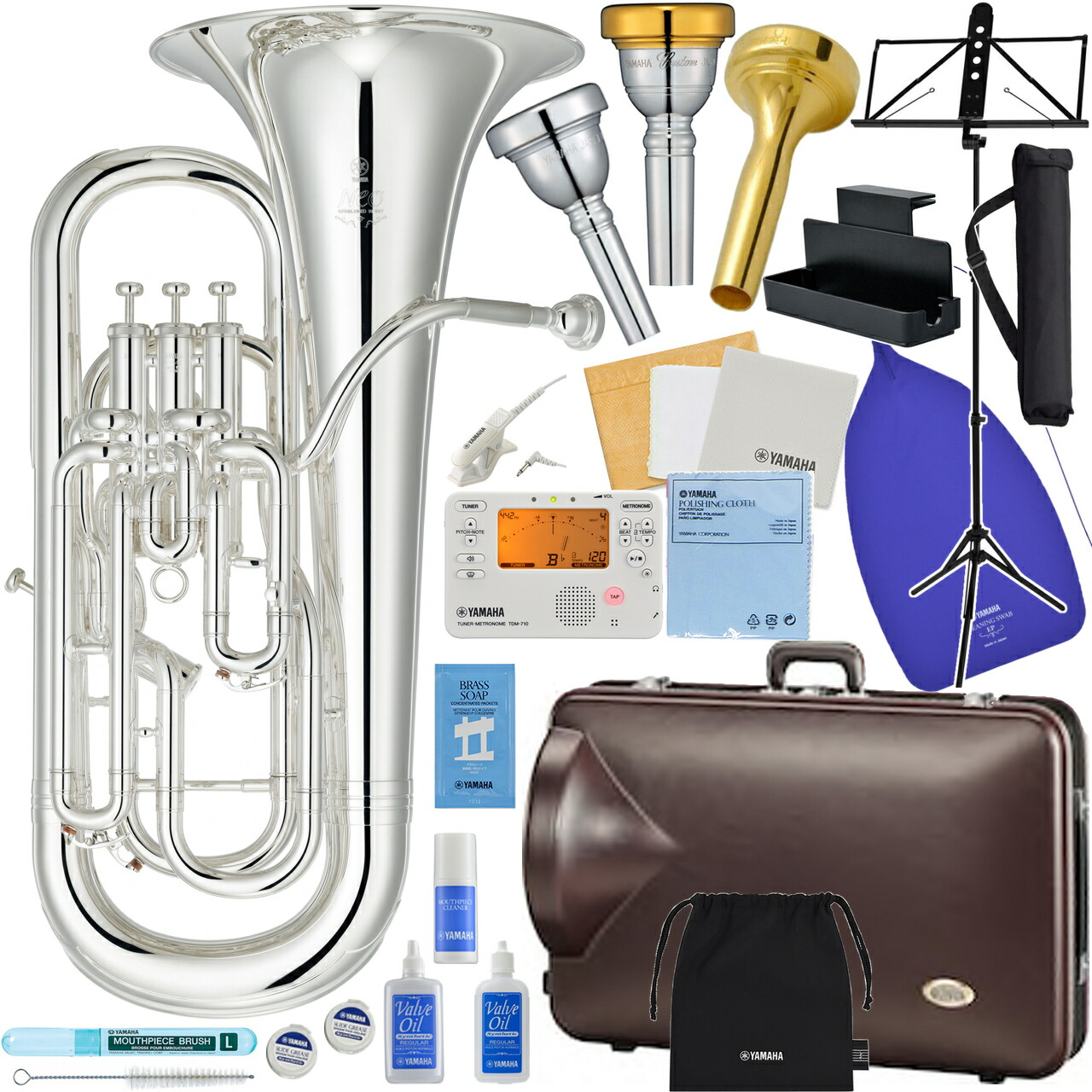 楽天市場】YAMAHA ヤマハ YEP-642S ユーフォニアム Neo 銀メッキ 4