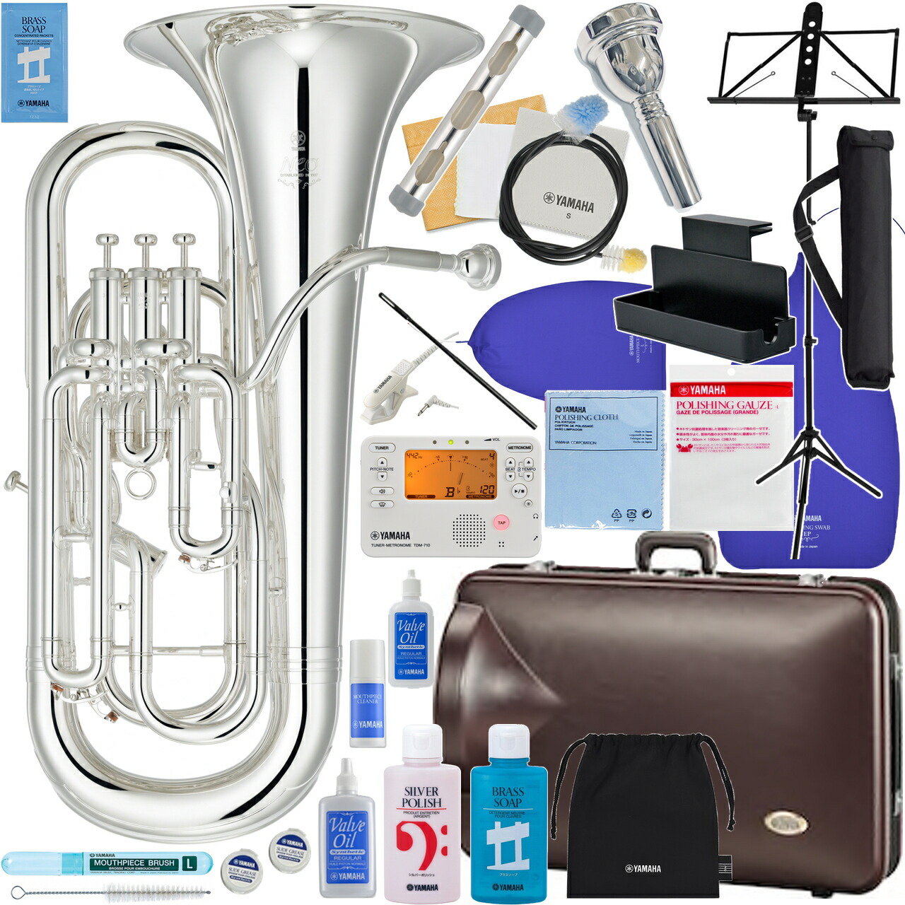 楽天市場】YAMAHA ヤマハ YEP-642S ユーフォニアム Neo 銀メッキ 4