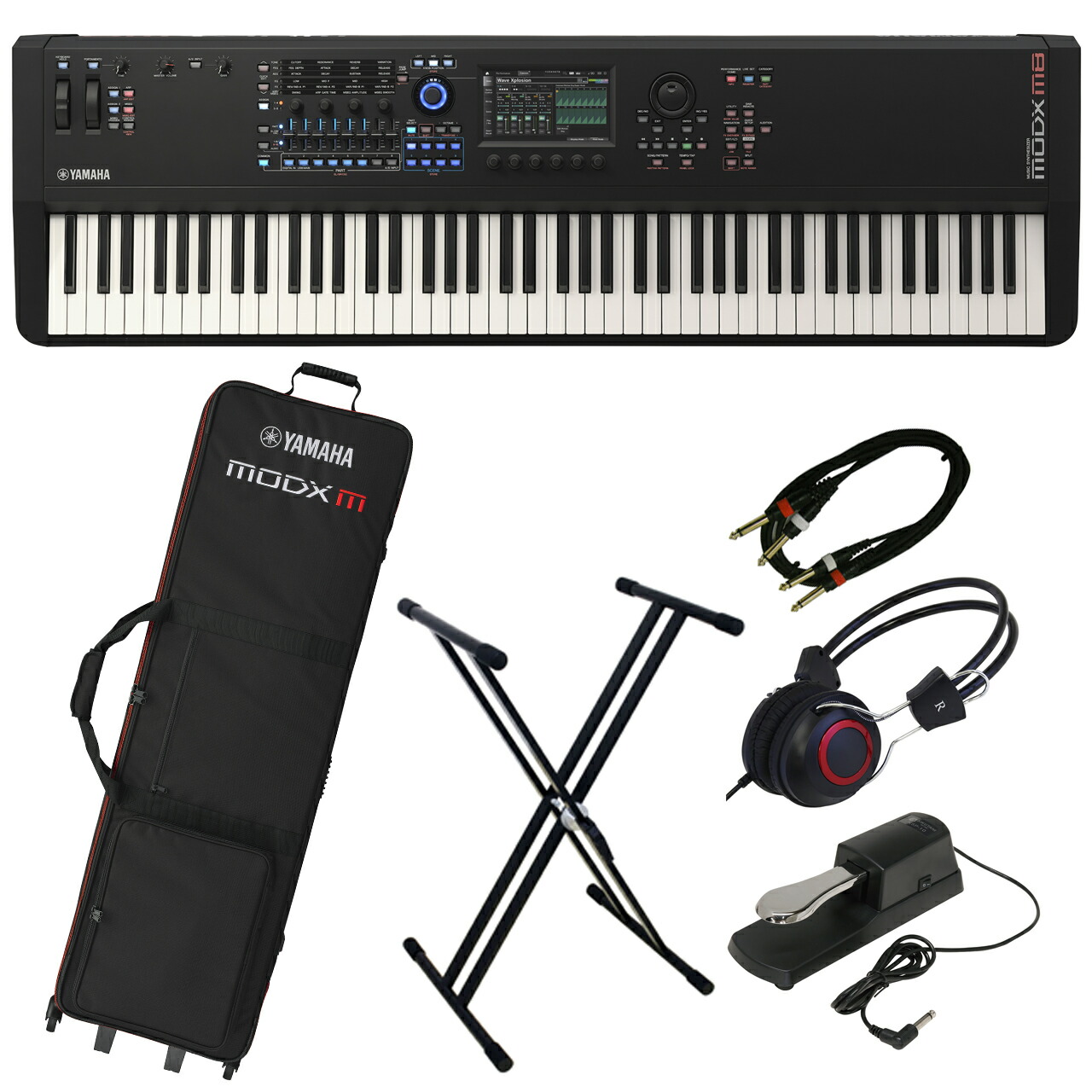 楽天市場】YAMAHA ヤマハ MODX M7 ライブセット シンセサイザー 76鍵盤