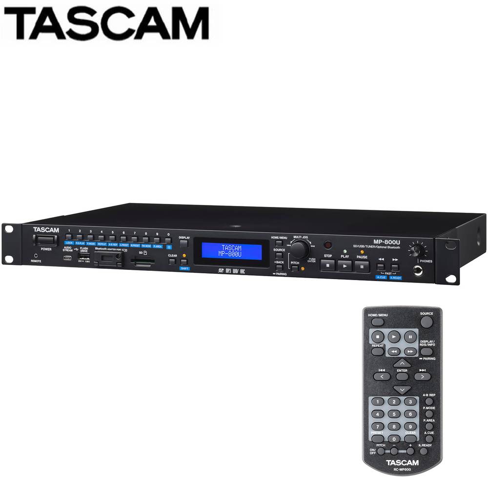 TASCAM タスカム MP-800U ◆ USB DAC/FMチューナー搭載SD/USBプレーヤー【7月17日時点、在庫あり 】｜ワタナベ楽器　ＳＨＯＰ
