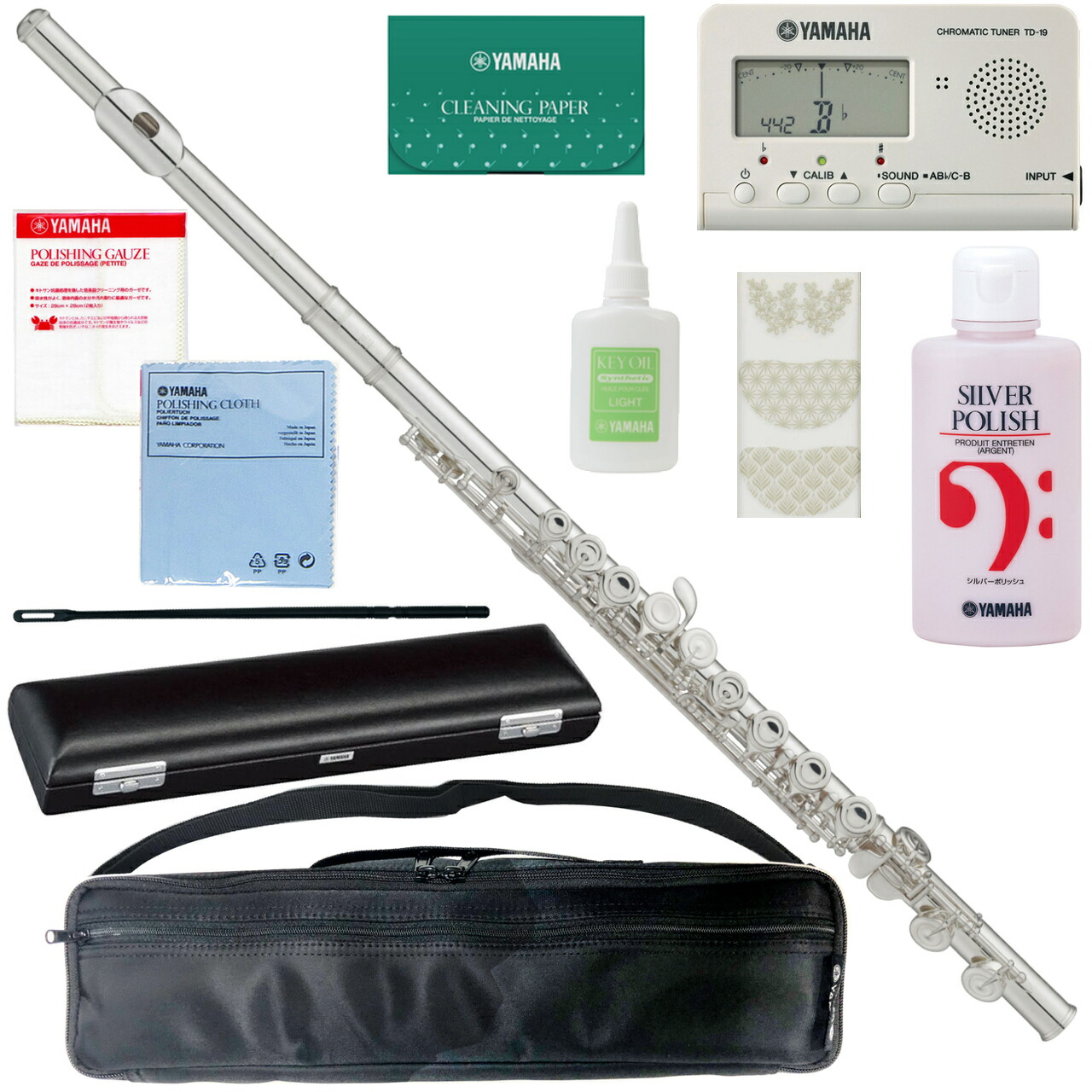 YAMAHA ヤマハ 5年保証サポート対象 YFL-212 フルート Eメカニズム 銀メッキ 管楽器 standard flute セットV　以下対応不可 北海道 沖縄 離島 代引き