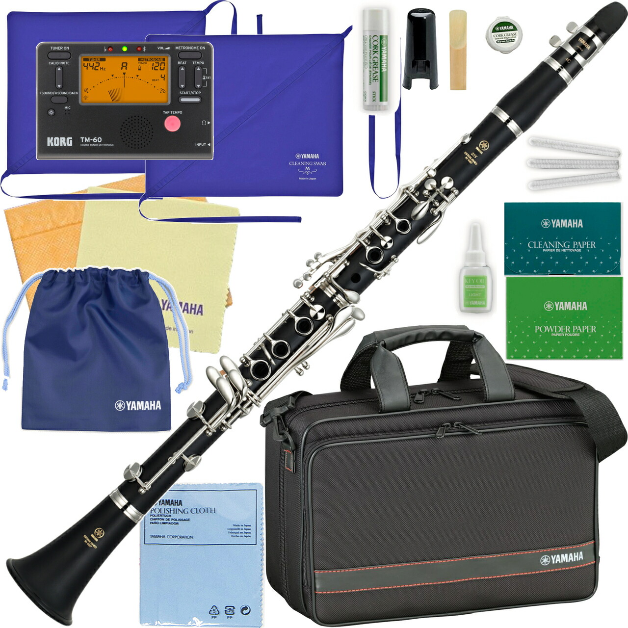 楽天市場】YAMAHA YCL-255 ヤマハ B♭ クラリネット お手入れセット