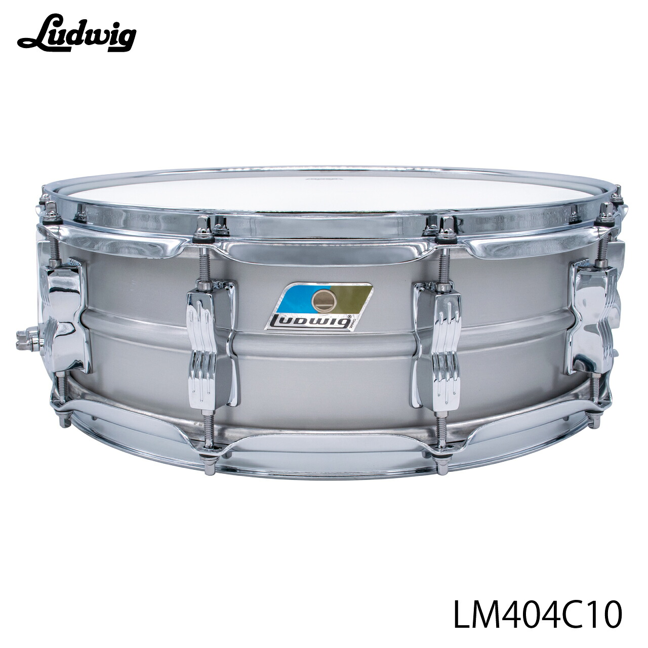 LUDWIG ラディック LM404C10 スネアドラム アクロライト【LM404C10】 シームレス アルミ 定番