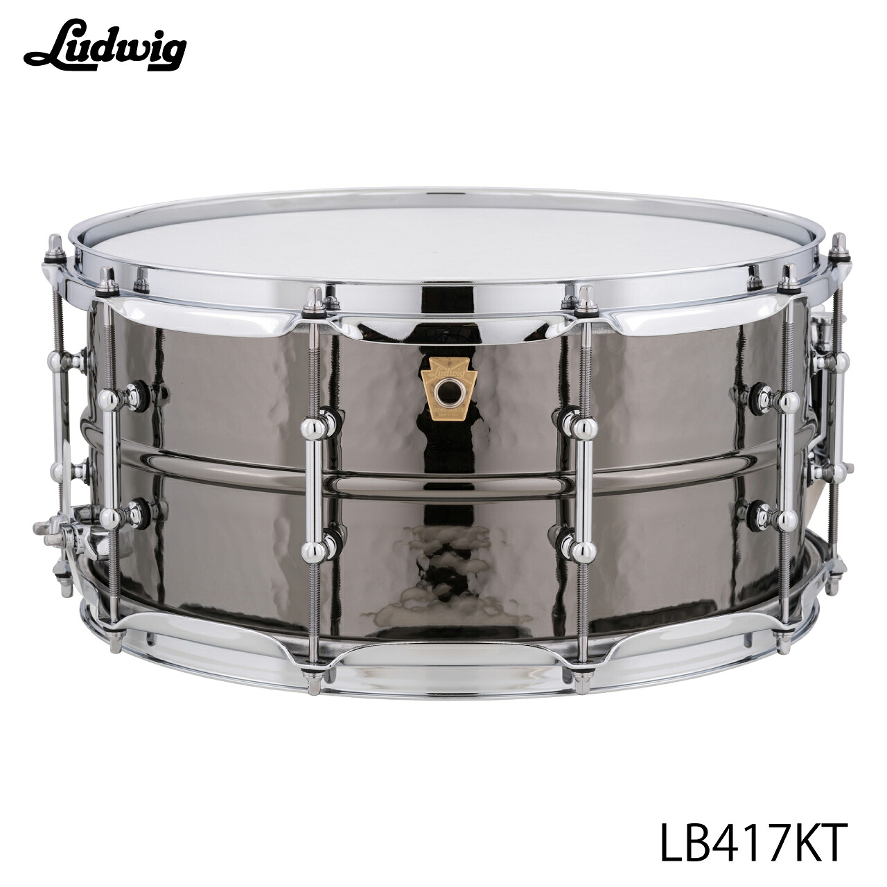 LUDWIG ラディック LB417KT ブラックビューティー ハンマード チューブラグ【LB417KT】 ブラスシェル ドラム スネア|ワタナベ楽器 SHOP