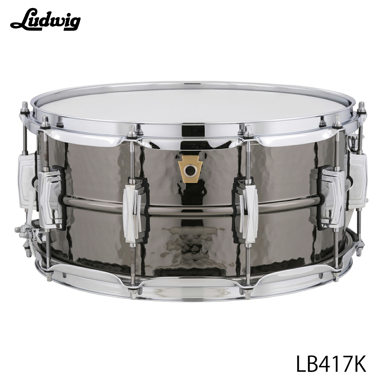 LUDWIG ラディック LB417K ブラックビューティー ハンマード インペリアルラグ【LB417K】 ブラスシェル ドラム スネア｜ワタナベ楽器　ＳＨＯＰ