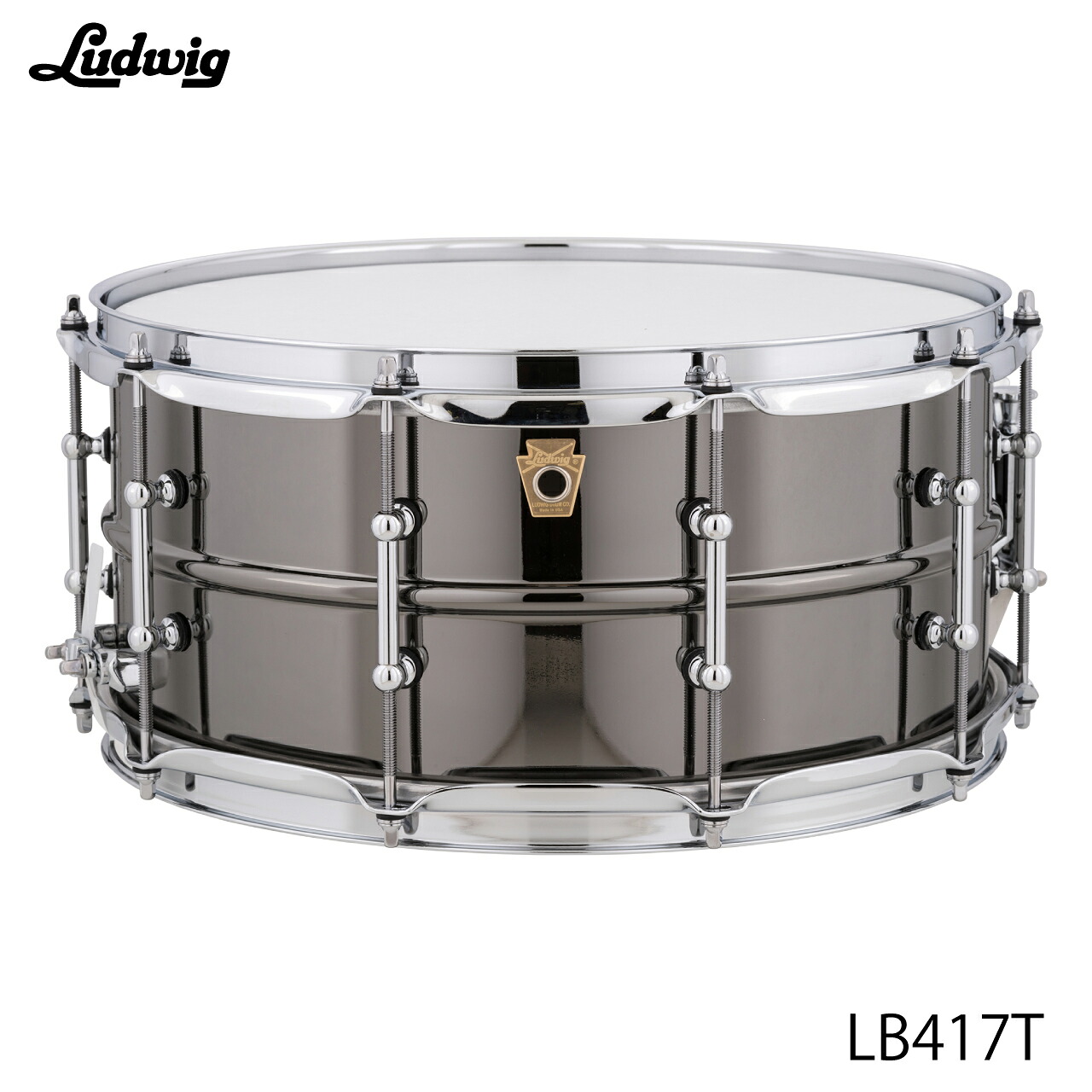 LUDWIG ラディック LB417T ブラックビューティー チューブラグ【LB417T】 ブラスシェル ドラム スネア｜ワタナベ楽器　ＳＨＯＰ
