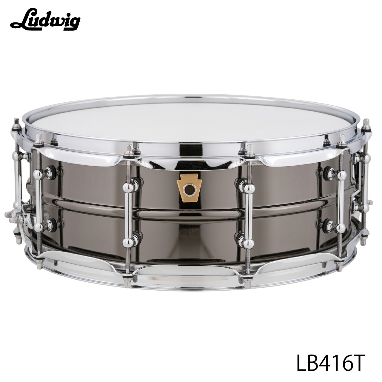 LUDWIG ラディック LB416T ブラックビューティー チューブラグ Black Beauty【LB416T】 ブラスシェル ドラム スネア｜ワタナベ楽器　ＳＨＯＰ