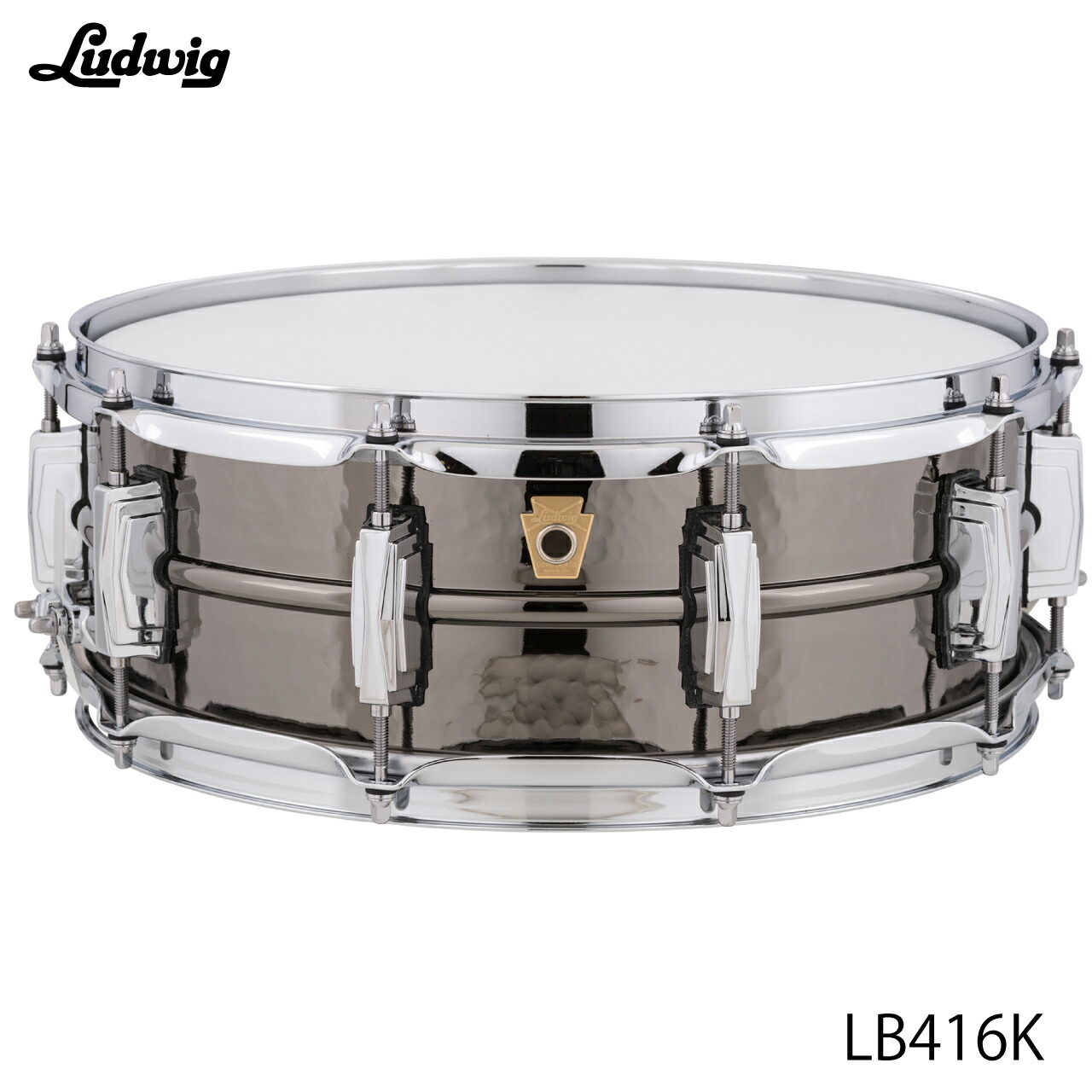 LUDWIG ラディック LB416K ブラックビューティー ハンマード インペリアルラグ【LB416K】 ブラスシェル ドラム スネア｜ワタナベ楽器　ＳＨＯＰ