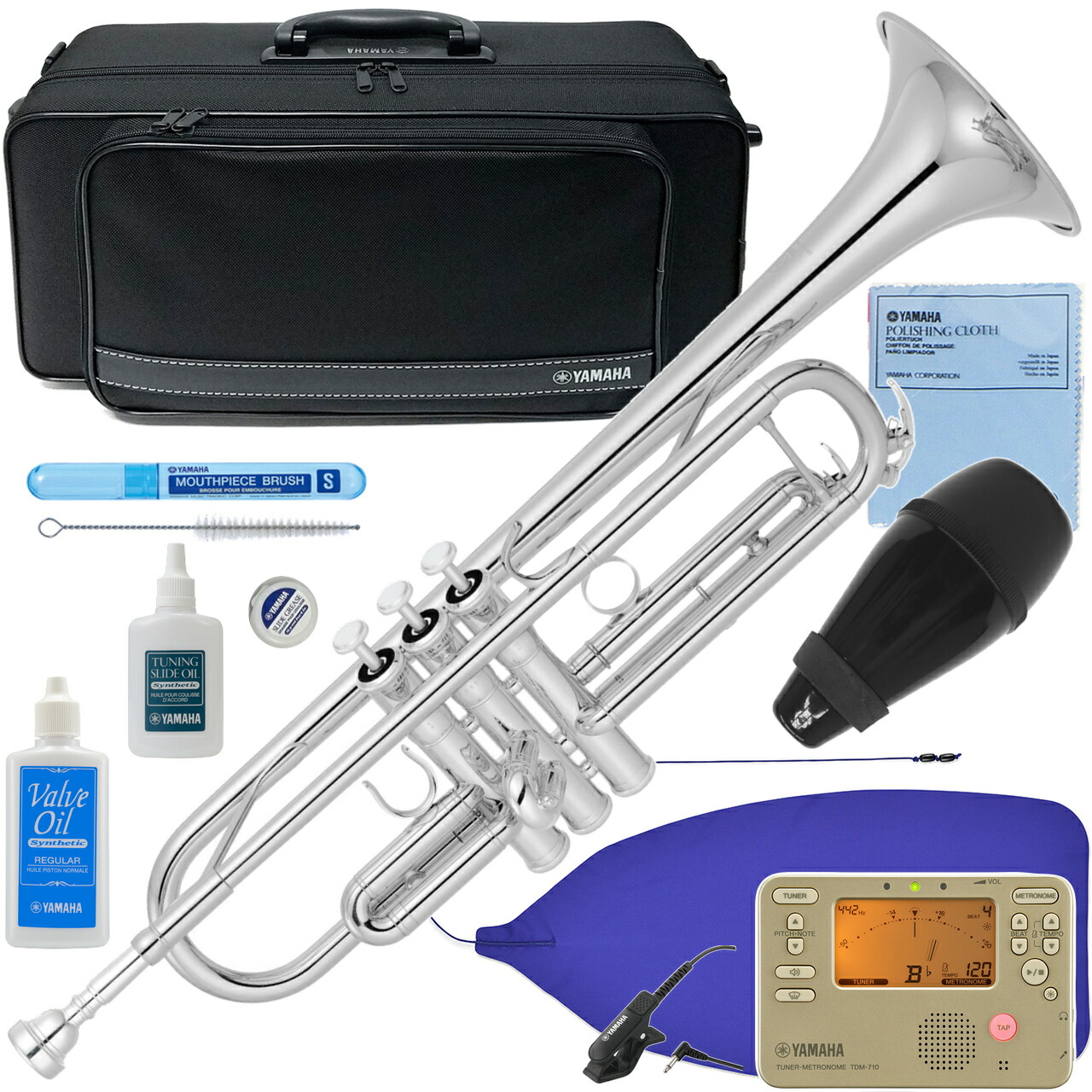 【ほぼ未使用】YAMAHA YTR3335 トランペット 付属品多数 YAMAHA（ヤマハ） 5年保証サポート対象 YTR-3335 トランペット B