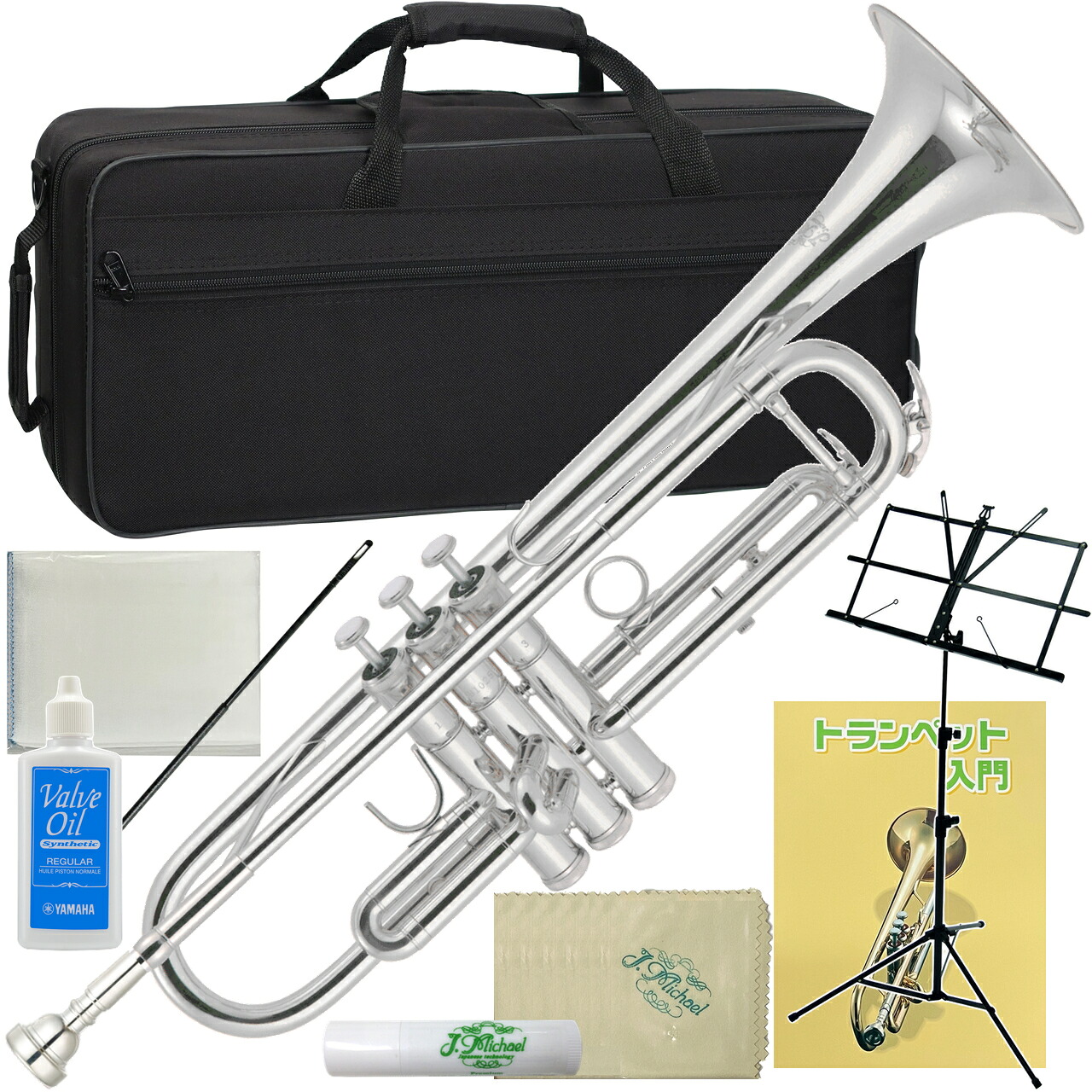 J Michael Jマイケル 3年保証 TR-300S トランペット B♭ 銀メッキ シルバー セットN 以下対応不可 北海道 沖縄 離島 代引き 同梱|ワタナベ楽器 SHOP