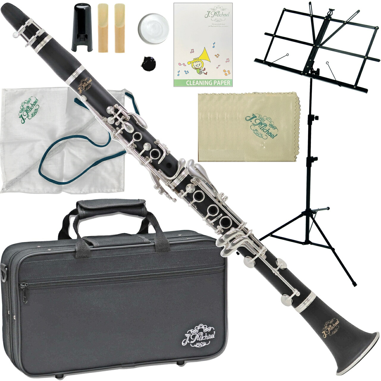 楽天市場】J Michael B♭クラリネット CL-470 マウスピースパッチ付き