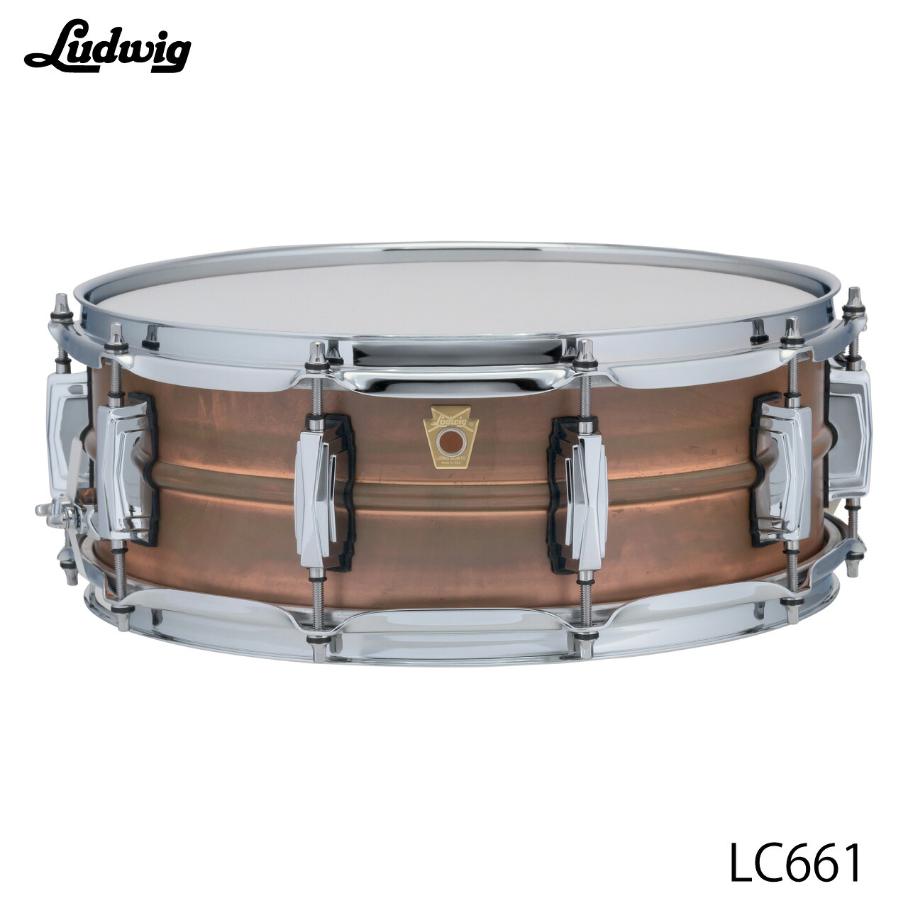 LUDWIG ラディック LC661 コパーフォニック インペリアルラグ 5インチ【LC661】 コパーシェル ドラム スネア｜ワタナベ楽器　ＳＨＯＰ