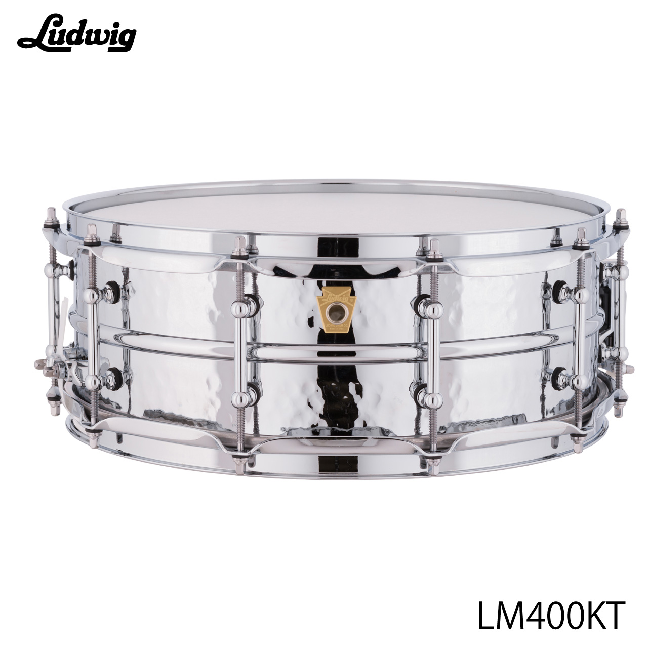LUDWIG ラディック LM400KT スープラフォニック ハンマード チューブラグ 5インチ【LM400KT】 アルミシェル ドラム スネア｜ワタナベ楽器　ＳＨＯＰ