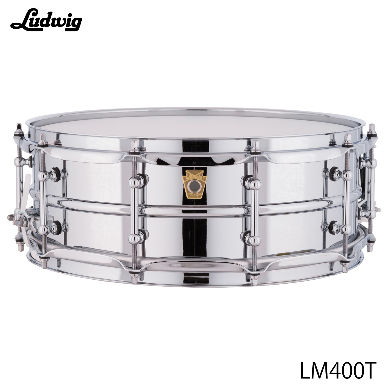 LUDWIG ラディック LM400T スープラフォニック チューブラグ 5インチ【LM400T】 アルミシェル ドラム スネア｜ワタナベ楽器　ＳＨＯＰ