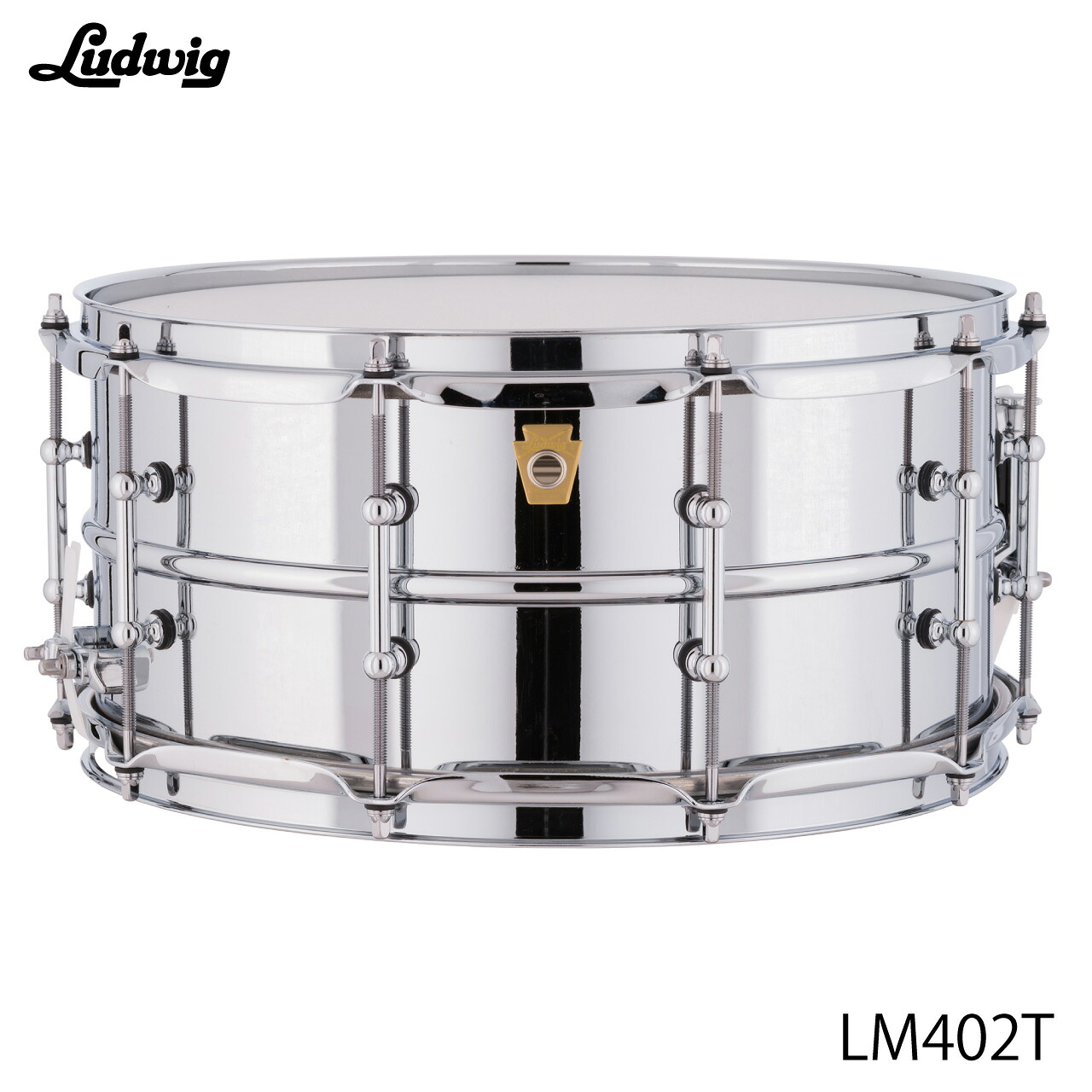 LUDWIG ラディック LM402T スープラフォニック チューブラグ 6.5インチ【LM402T】 アルミシェル ドラム スネア|ワタナベ楽器 SHOP