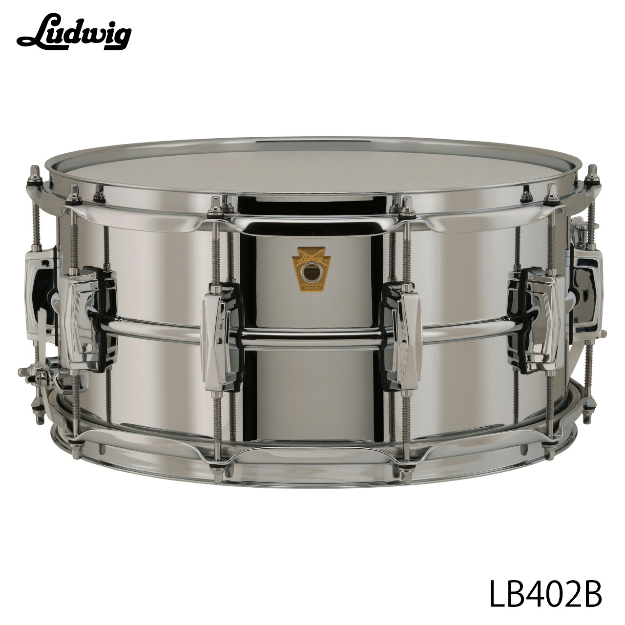 LUDWIG ラディック LB402B クロームオーバーブラス インペリアルラグ 6.5インチ【LB402B】 ブラスシェル ドラム スネア|ワタナベ楽器 SHOP