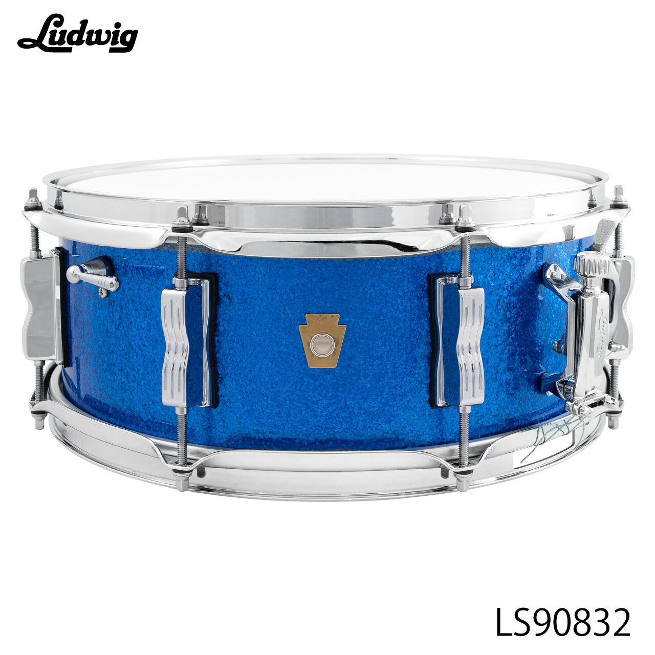 LUDWIG ラディック LS90832 Blue Sparkle ジャズフェスト【LS90832】 木胴 ポプラ マホガニー ドラム スネア|ワタナベ楽器 SHOP