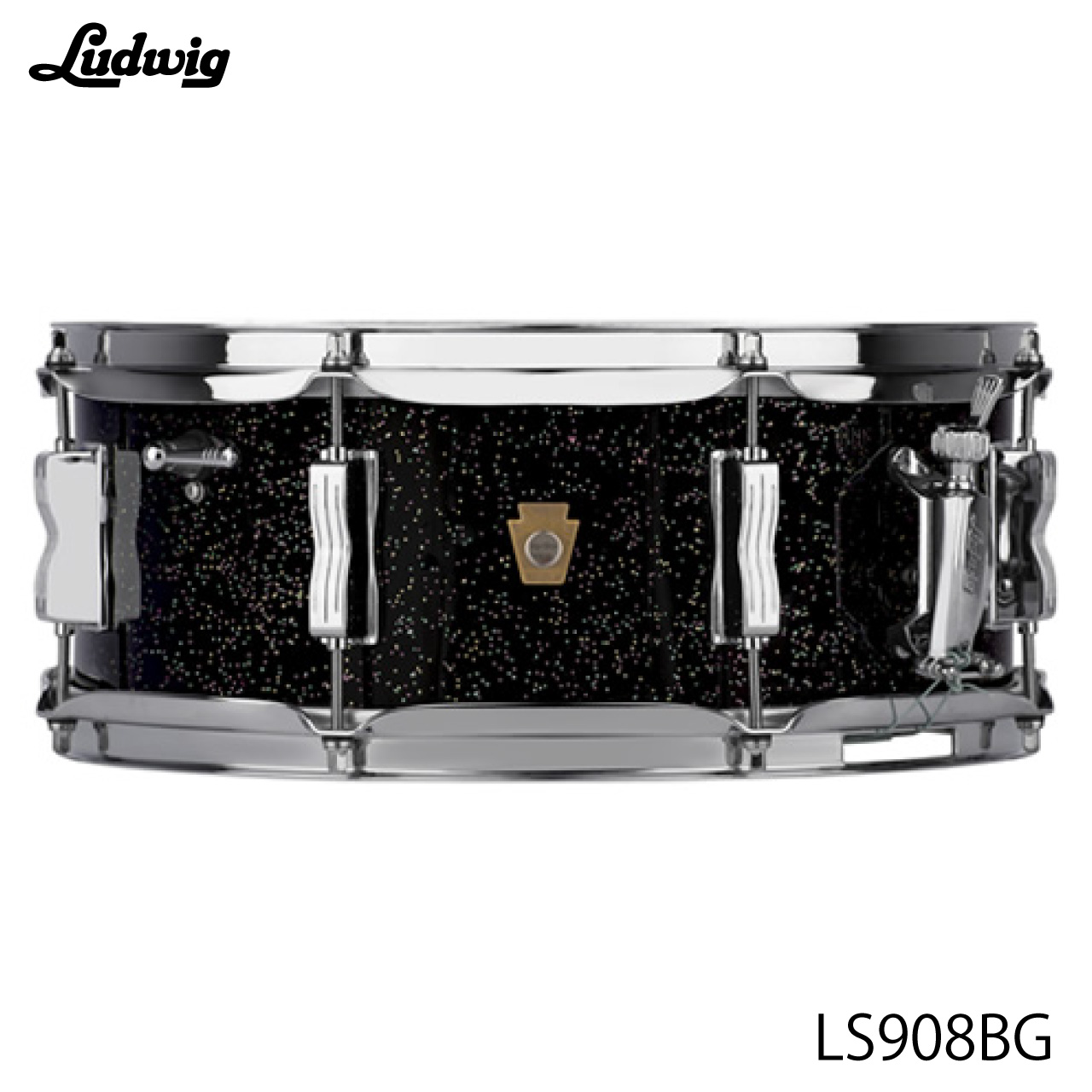 LUDWIG ラディック LS908BG Black Galaxy ジャズフェスト【LS908BG】 木胴 ポプラ マホガニー ドラム スネア|ワタナベ楽器 SHOP