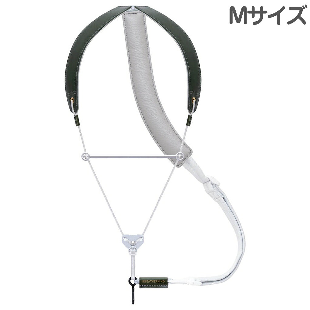BREATHTAKING ブレステイキング 2026年限定 オリーブと銀鼠 ぎんねず OLIVE Mサイズ ライザプレミアムII-R サックスストラップ 以下対応不可 北海道 沖縄 離島 代引き|ワタナベ楽器 SHOP