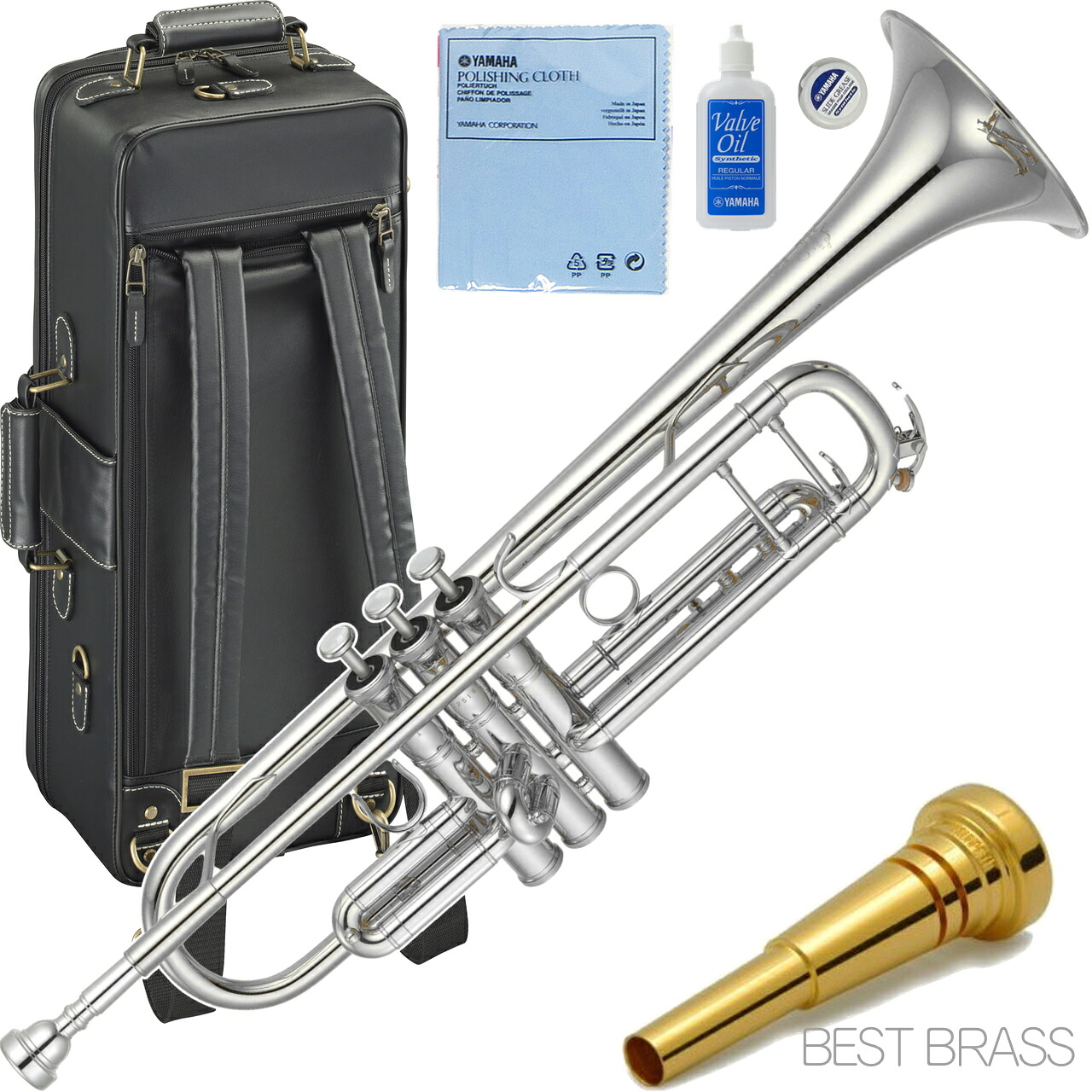 YAMAHA ヤマハ 5年保証サービス対象 YTR-8335S トランペット 銀メッキ シルバー B♭ Trumpets Xeno custom セットD　以下対応不可 北海道 沖縄 離島 代引き｜ワタナベ楽器　ＳＨＯＰ