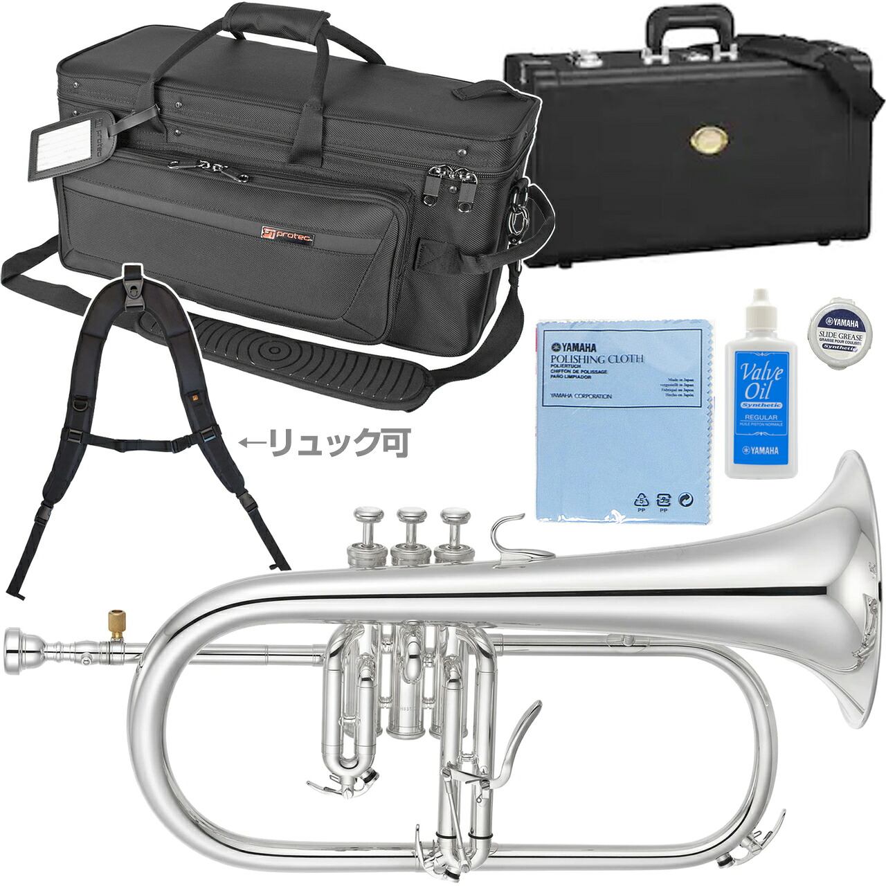YAMAHA ヤマハ 5年保証サポート対象 YFH-8310ZS フリューゲルホルン 銀メッキ シルバー カスタム セットC 以下対応不可 北海道 沖縄 離島 代引き|ワタナベ楽器 SHOP
