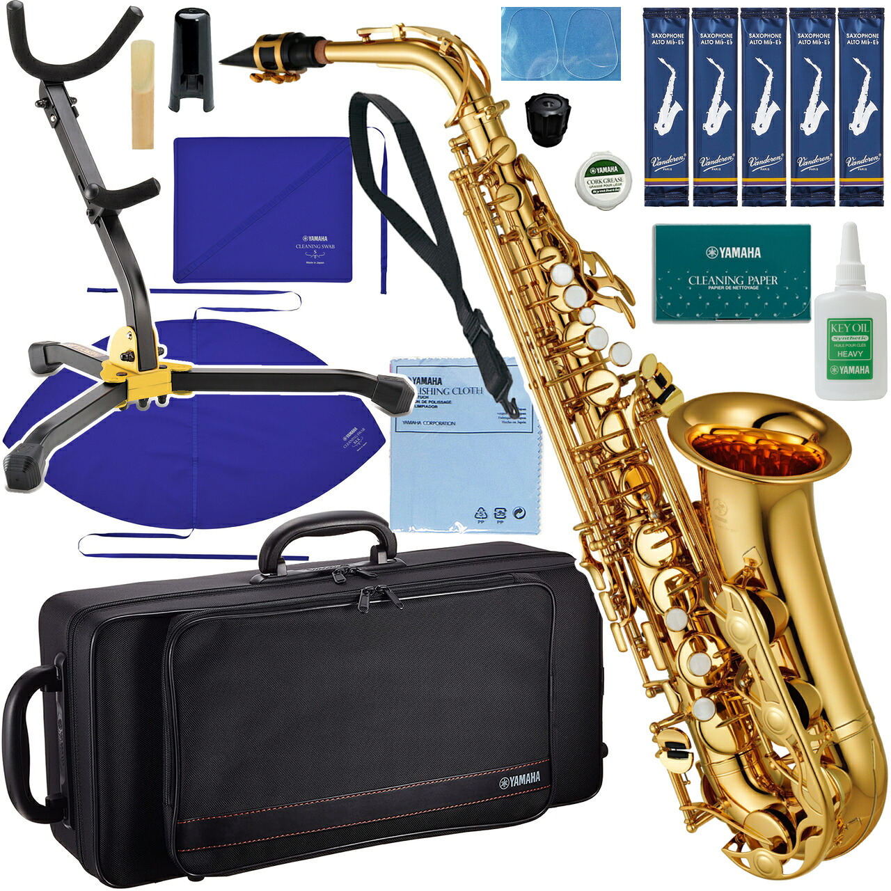 YAMAHA ヤマハ 5年保証サポート対象 YAS-280 アルトサックス ラッカー 管楽器 Alto saxophone gold セットW　以下対応不可 北海道 沖縄 離島 代引き