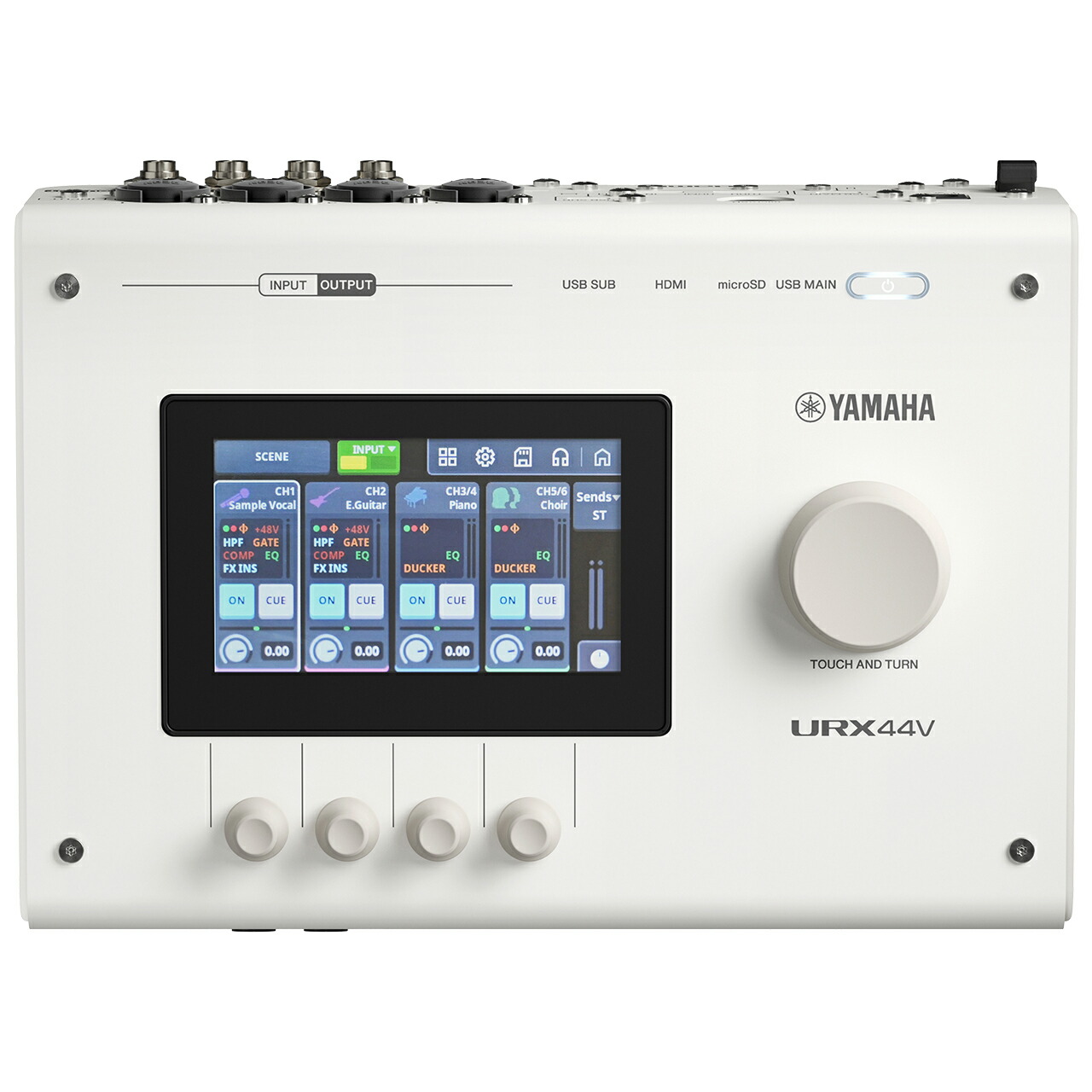 YAMAHA ヤマハ URX44V W オーディオインターフェイス 配信 HDMI ビデオ DAW DTM ホワイト
