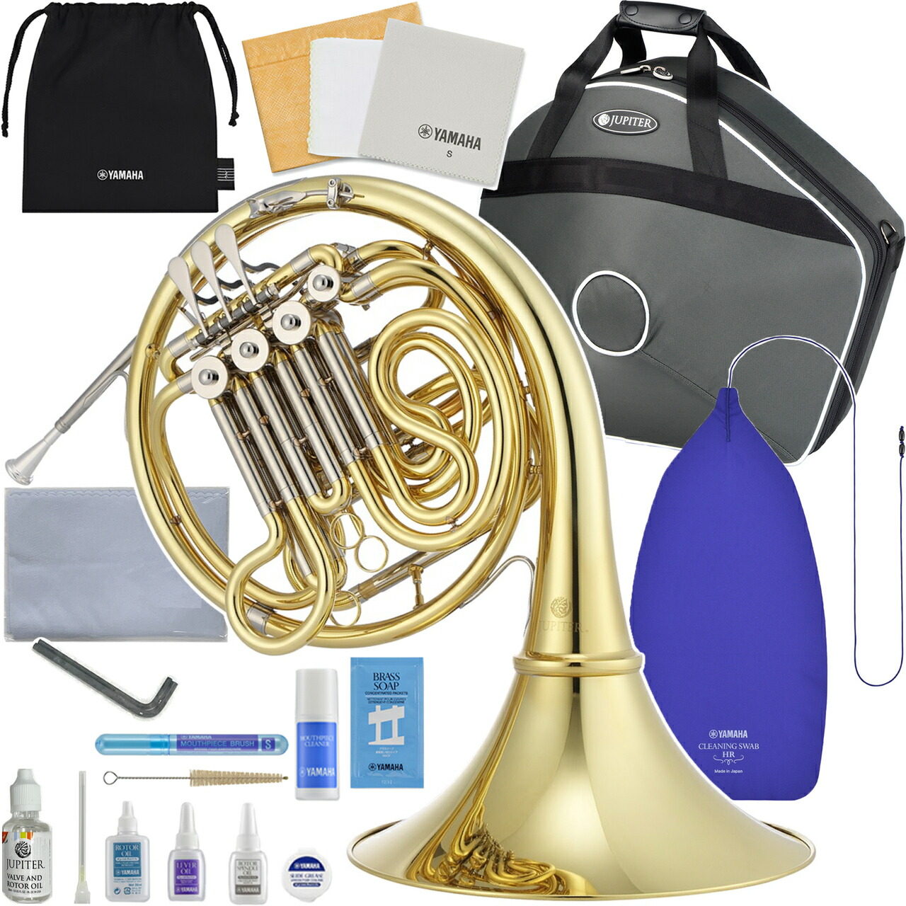 JUPITER ジュピター JHR1100DQ フレンチホルン デタッチャブル フルダブル Full double French horn JHR-1100DQ セットA　以下対応不可 北海道 沖縄 離島 代引き 247,940円