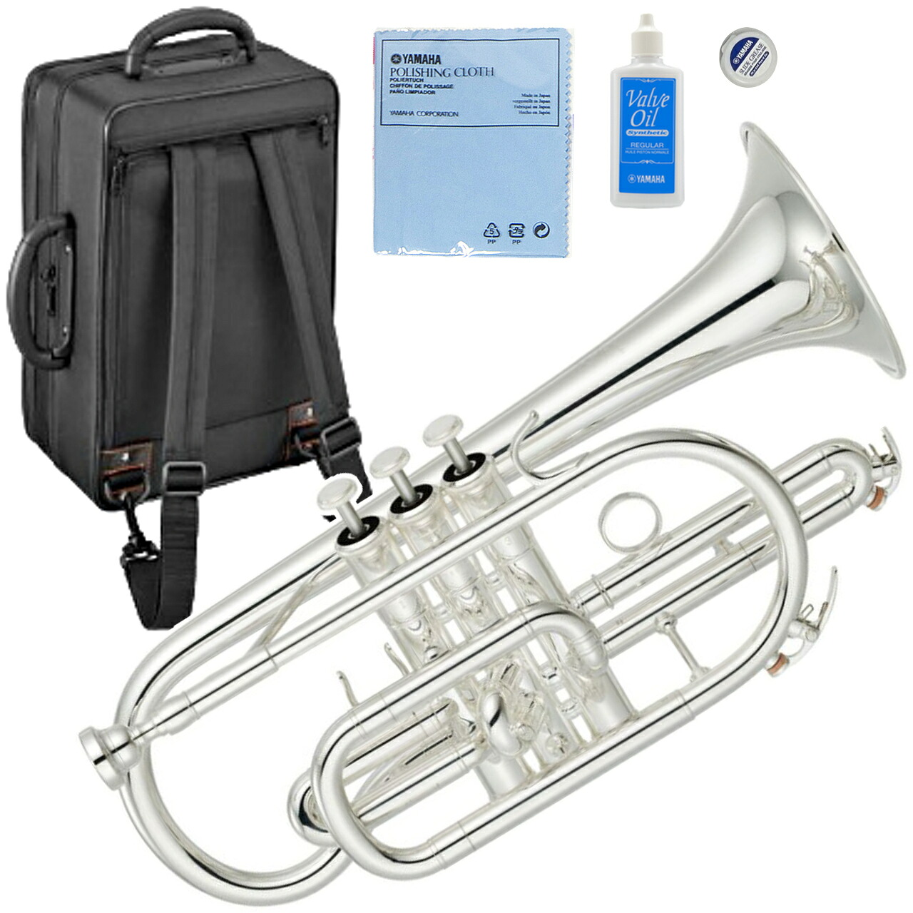 YAMAHA ヤマハ 5年保証サービス対象 YCR-4330GSII コルネット 銀メッキ ゴールドブラス ショート　以下対応不可 北海道 沖縄 離島 代引き｜ワタナベ楽器　ＳＨＯＰ