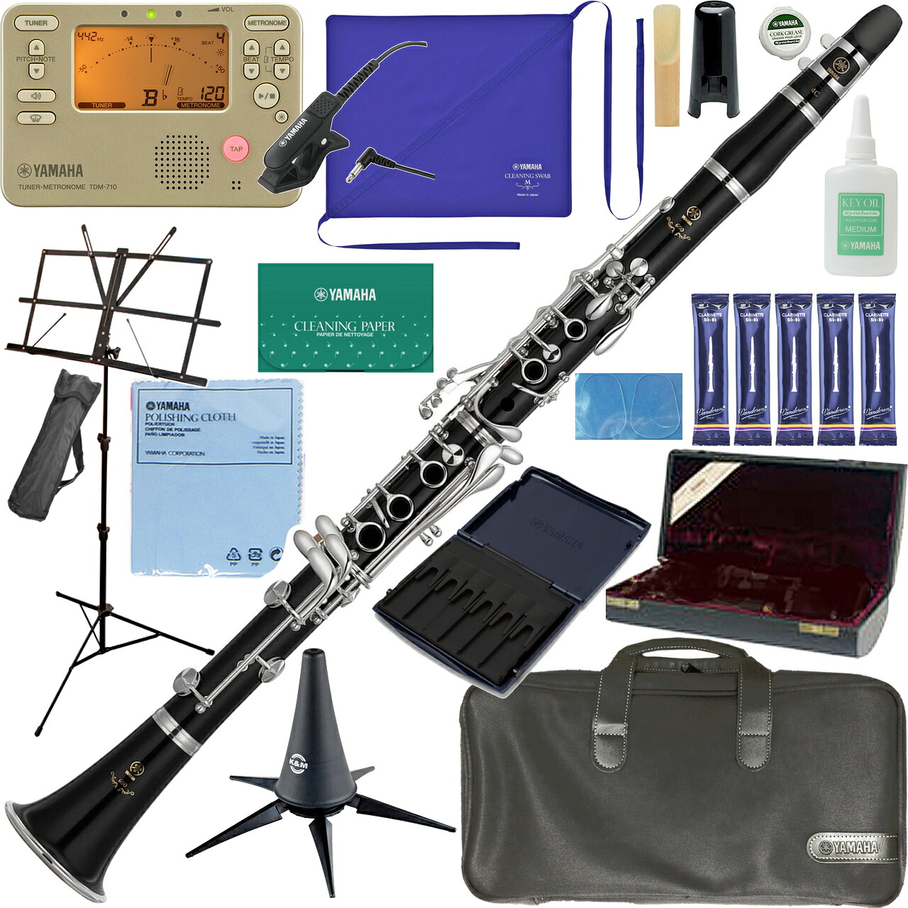 YAMAHA ヤマハ 5年保証サポート対象 YCL-650 B♭ クラリネット 木製 グラナディラ 管楽器 Bb clarinet セットR　以下対応不可 北海道 沖縄 離島 代引き｜ワタナベ楽器　ＳＨＯＰ
